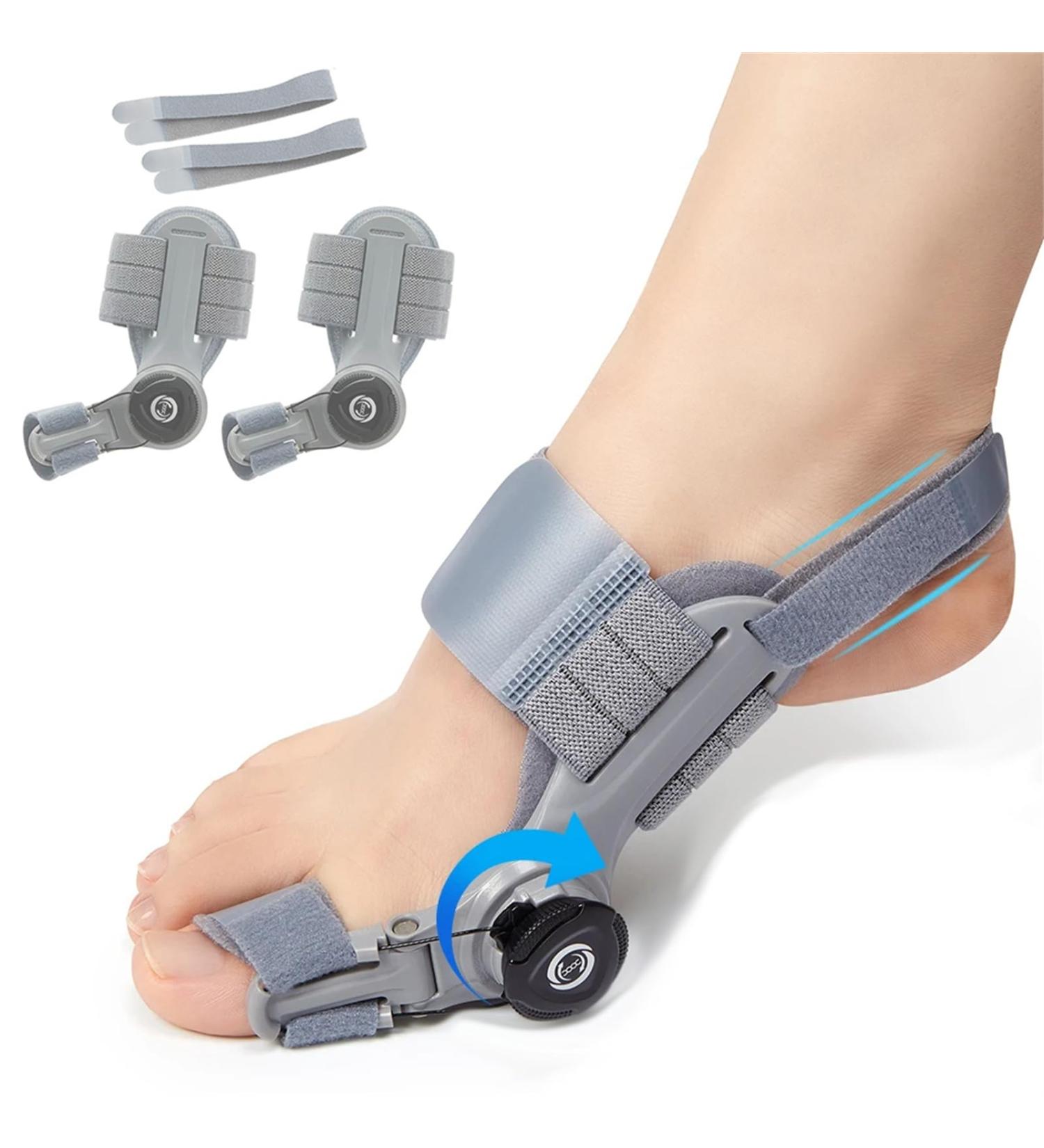 Zeetan Adjustable 2-Piece Toe Corrector - Relief for Bunions & Orthopedic Toe Smoothing with Heel Straps | International Shipping Available - Buy Online on GoSupps.com