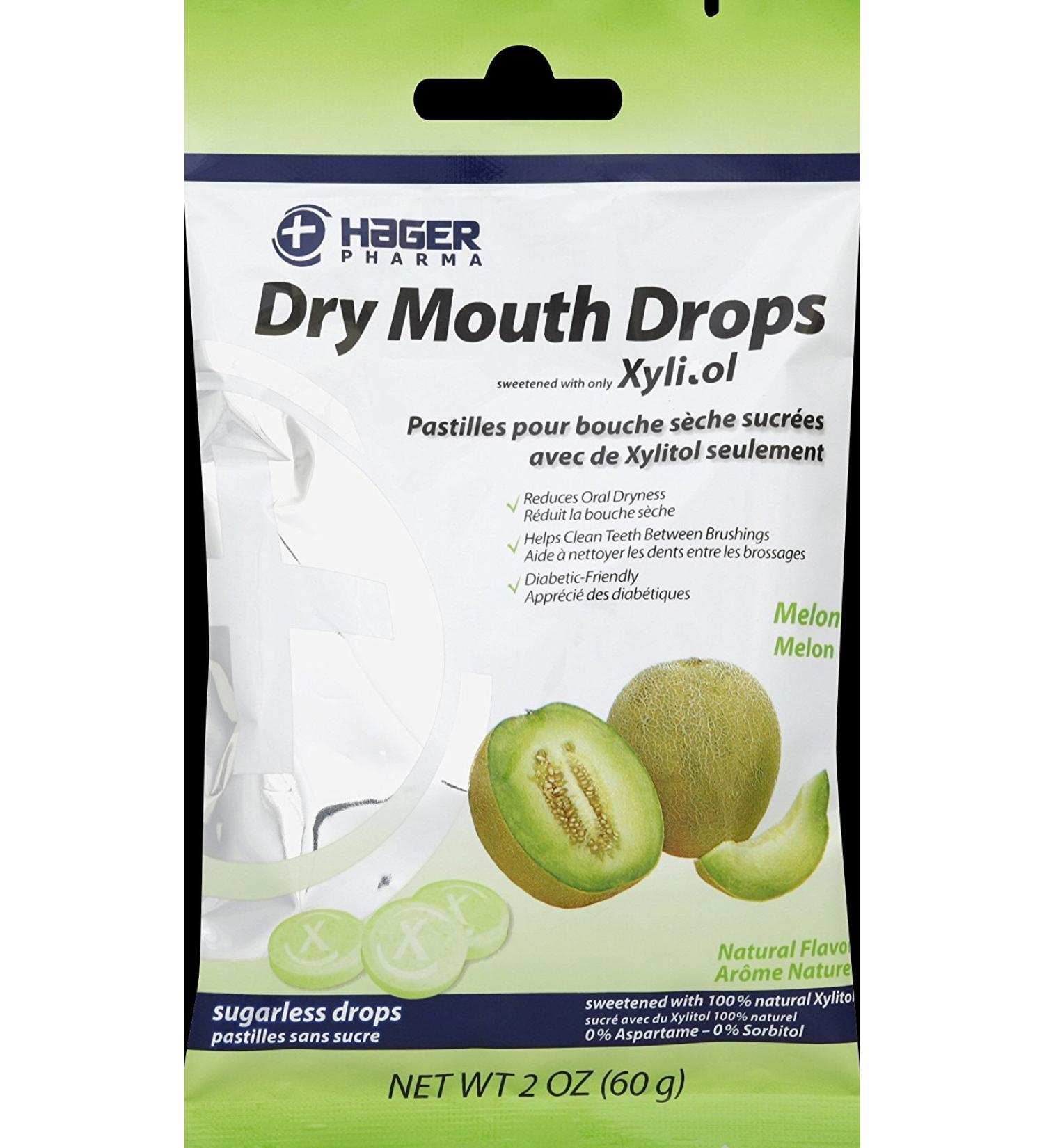 Miradent Dry Mouth Drops Melon 2 Oz