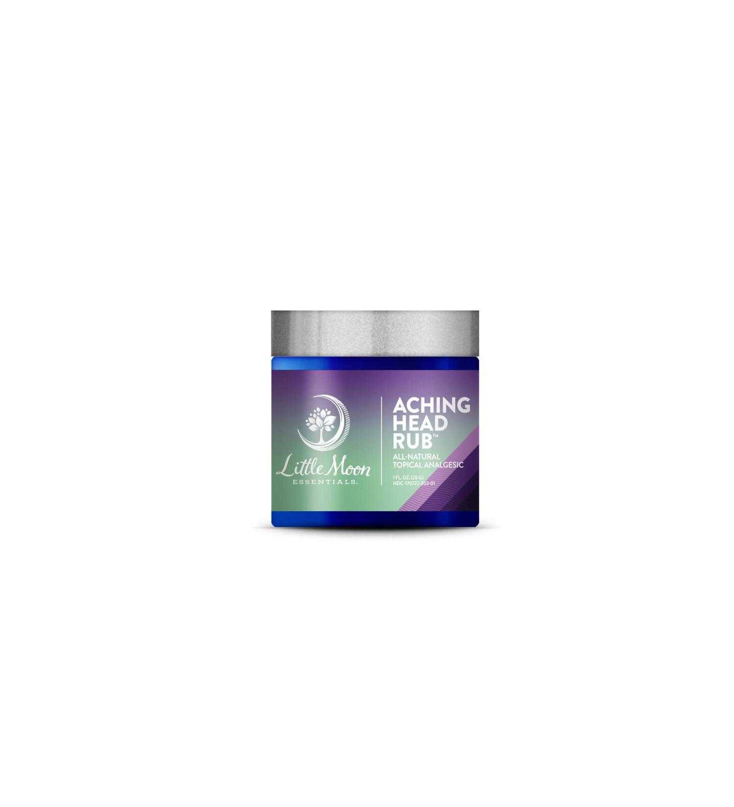 Little Moon Essentials Aching Head Rub 1 oz - Topical Analgesic for Pain Relief - Buy Online on GoSupps.com
