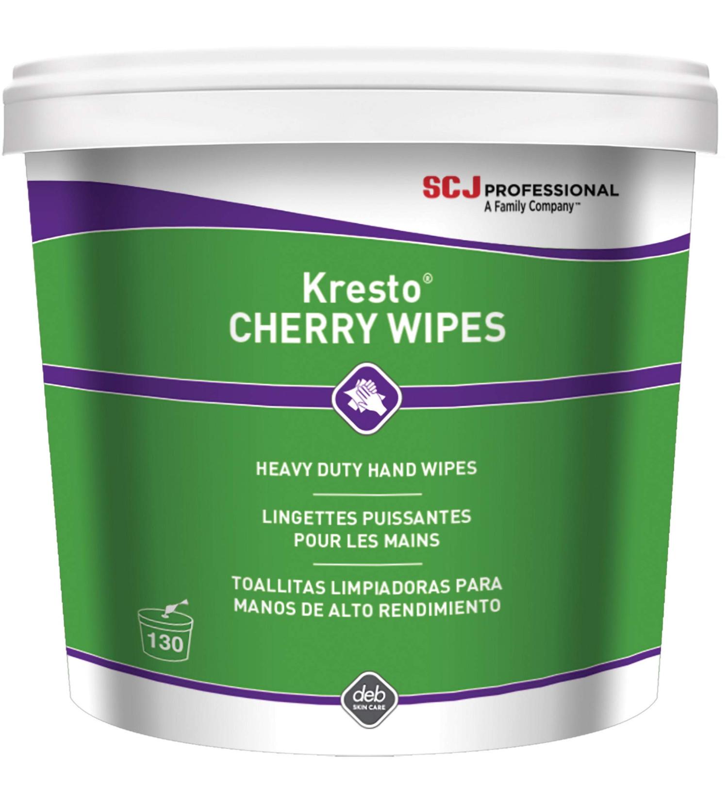 DEB Kresto Cherry XL Hand Wipes - KCW130W