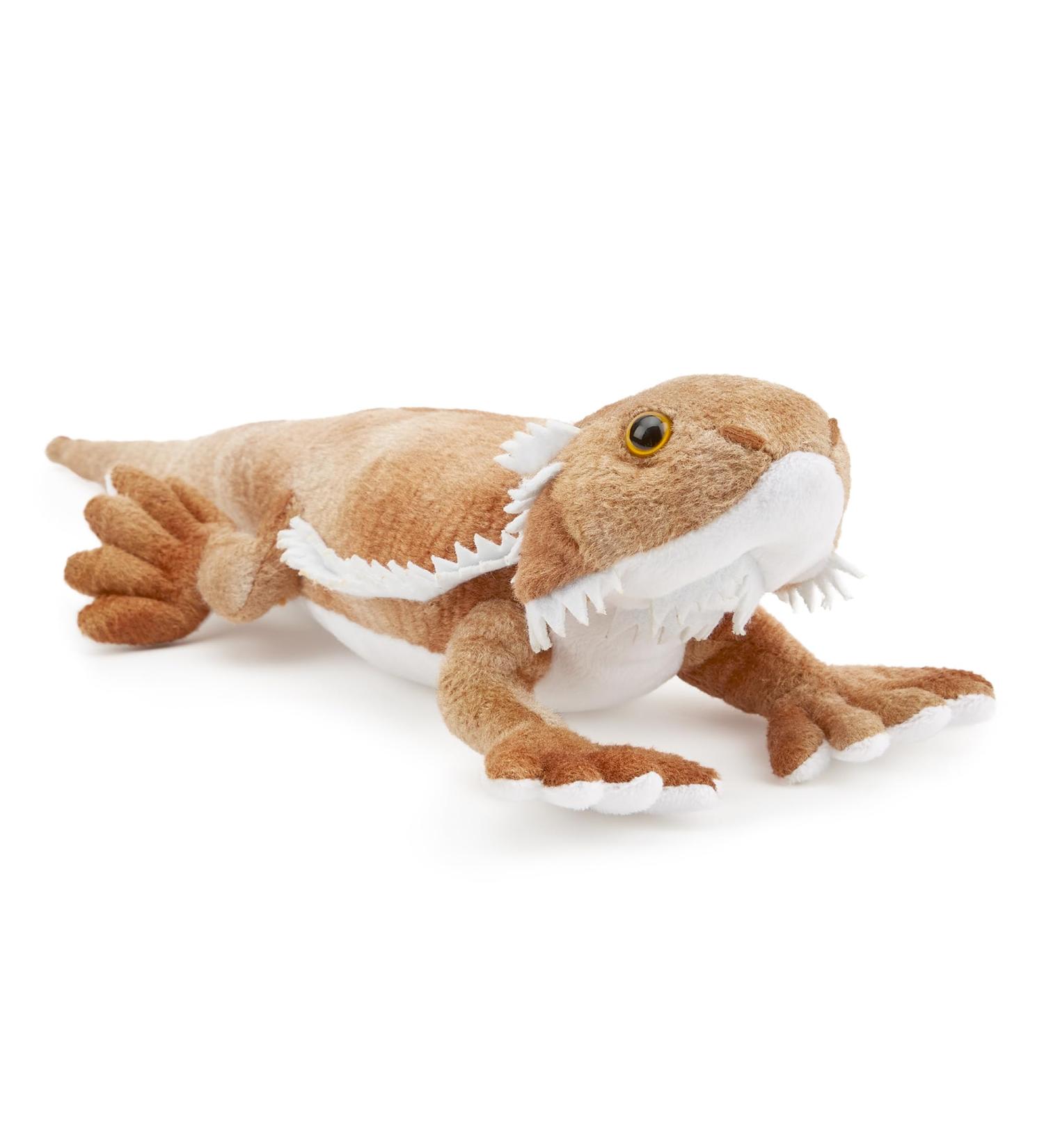 Zappi Co 100% Recycled Plush Bearded Dragon Toy - 34cm Soft Eco-Friendly Animal for Newborns - Buy Online on GoSupps.com