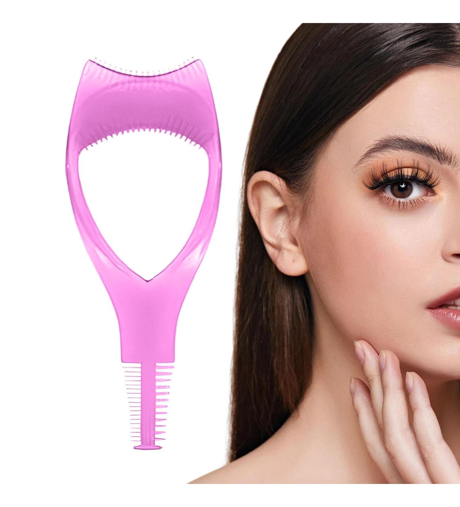 Mascara Guard For Eyelashes Eyelash Guard Reusable Mascara Guard Tool Eyelash Comb Handheld Mascara Guard Eyelashes Tool for Beginners Upper And Lower Eyelashes Hot Pink - Buy Online on GoSupps.com