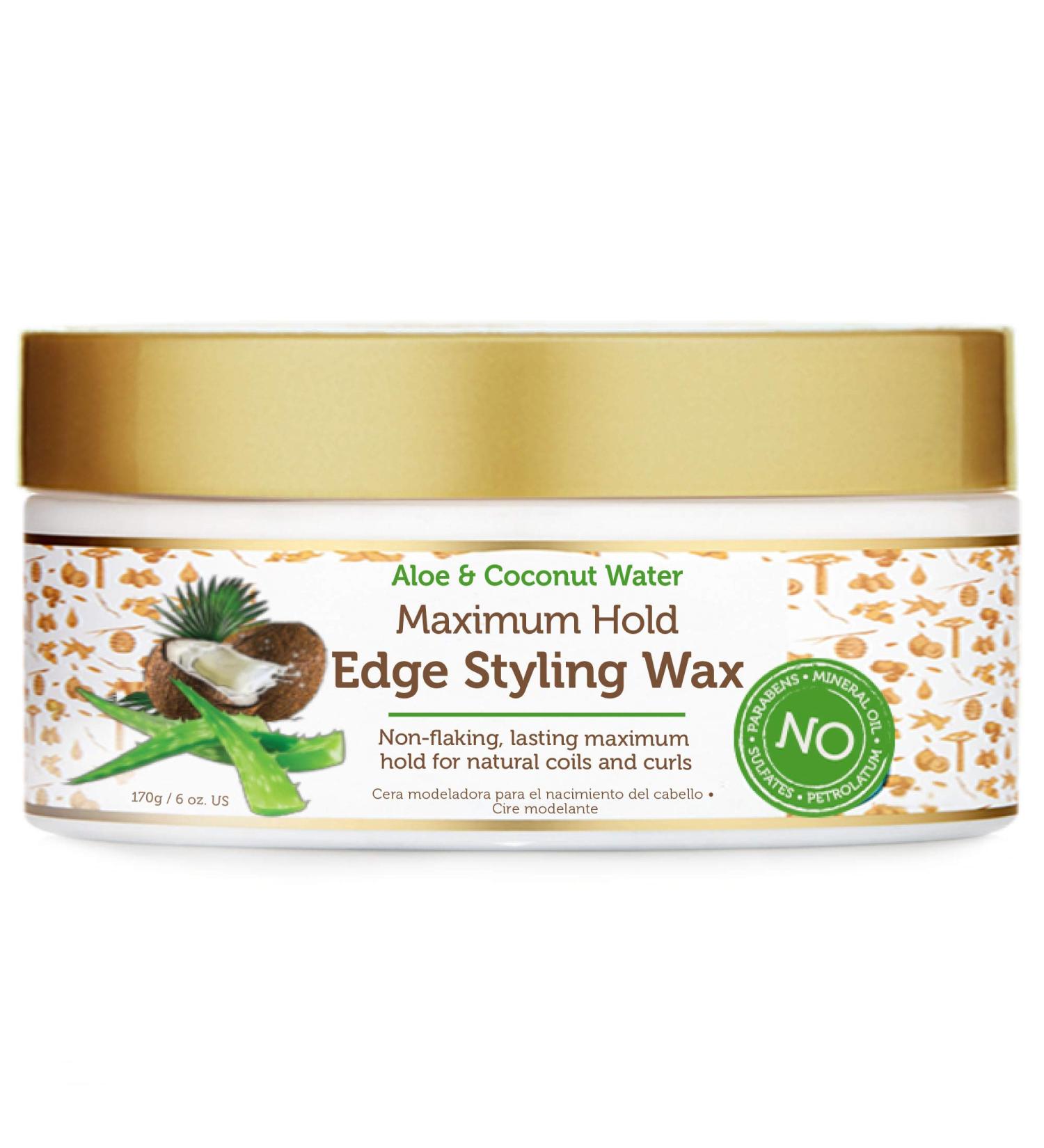 Shop African Pride Moisture Miracle Edge & Hair Styling Wax - Maximum Hold with Aloe & Coconut for Nourished Hair - 6 oz - Buy Online on GoSupps.com