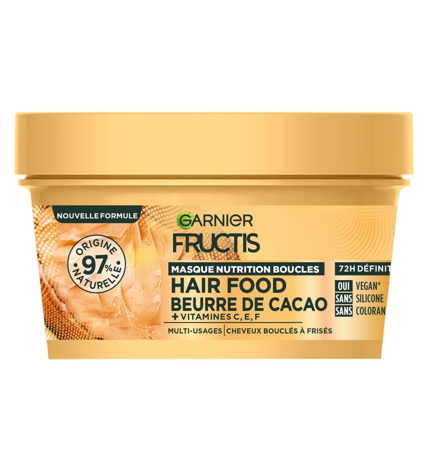 FRUCTIS HAIRFOOD MASQUE CACAO 320ML Nutrition Boucle Cacao 320 ml (Lot de 1) - Buy Online on GoSupps.com