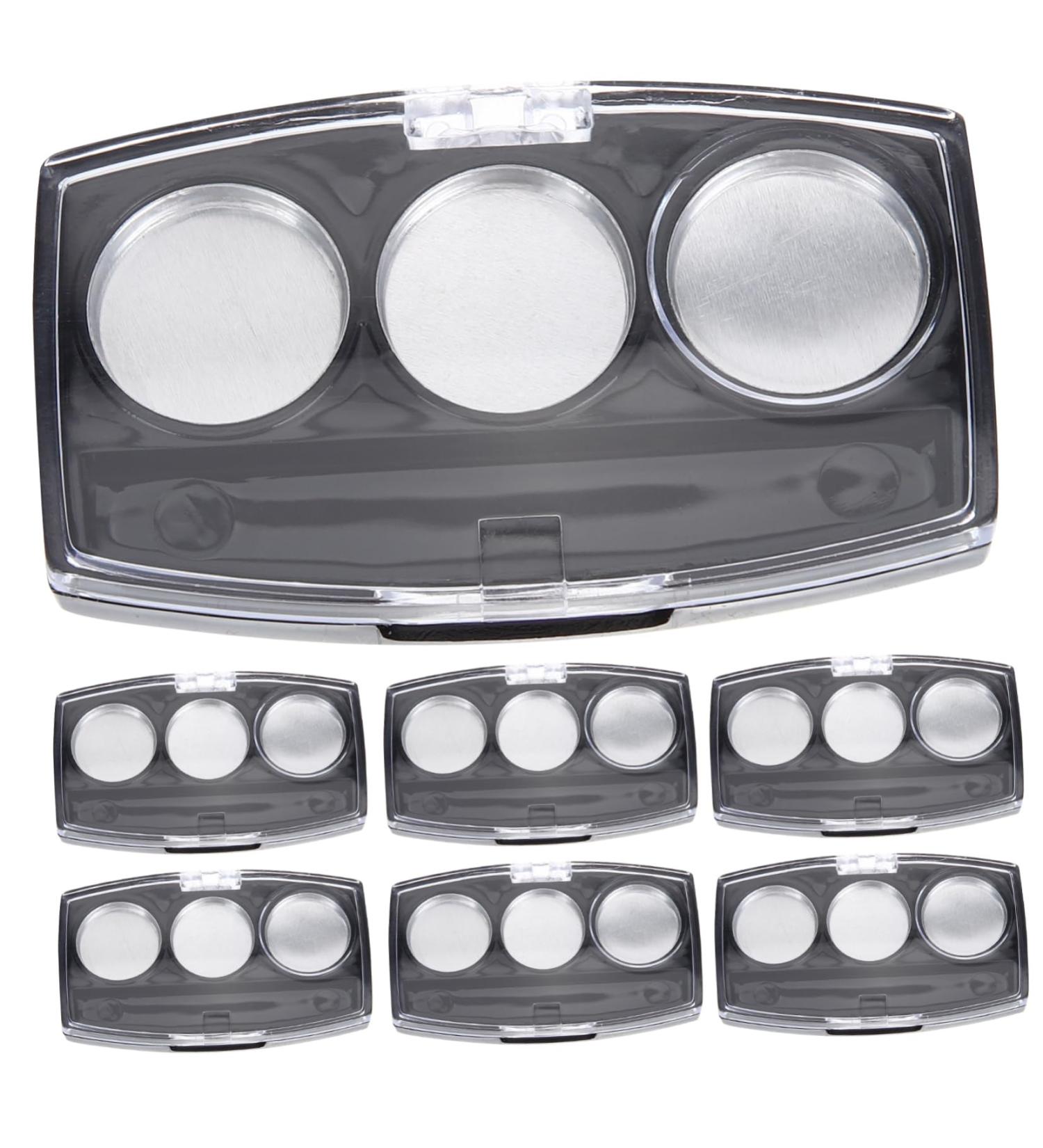 FOMIYES 10pcs Box Makeup Pallet DIY Eyeshadow Pans Empty Lipstick Pallet Eye Shadow Box Pigment Cosmetic Black 7.2x4.2cm - Buy Online on GoSupps.com