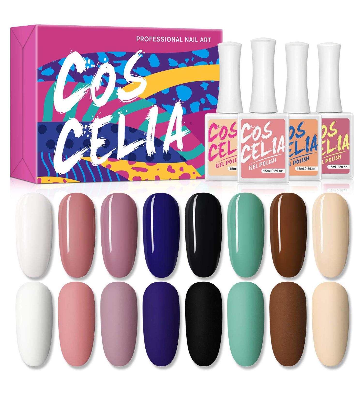 8 Color Gel Nail Polish Kit for DIY Manicure | Soak Off UV LED Gel Starter Set for Women | Nail Art Supplies for All Seasons - Buy Online on GoSupps.com