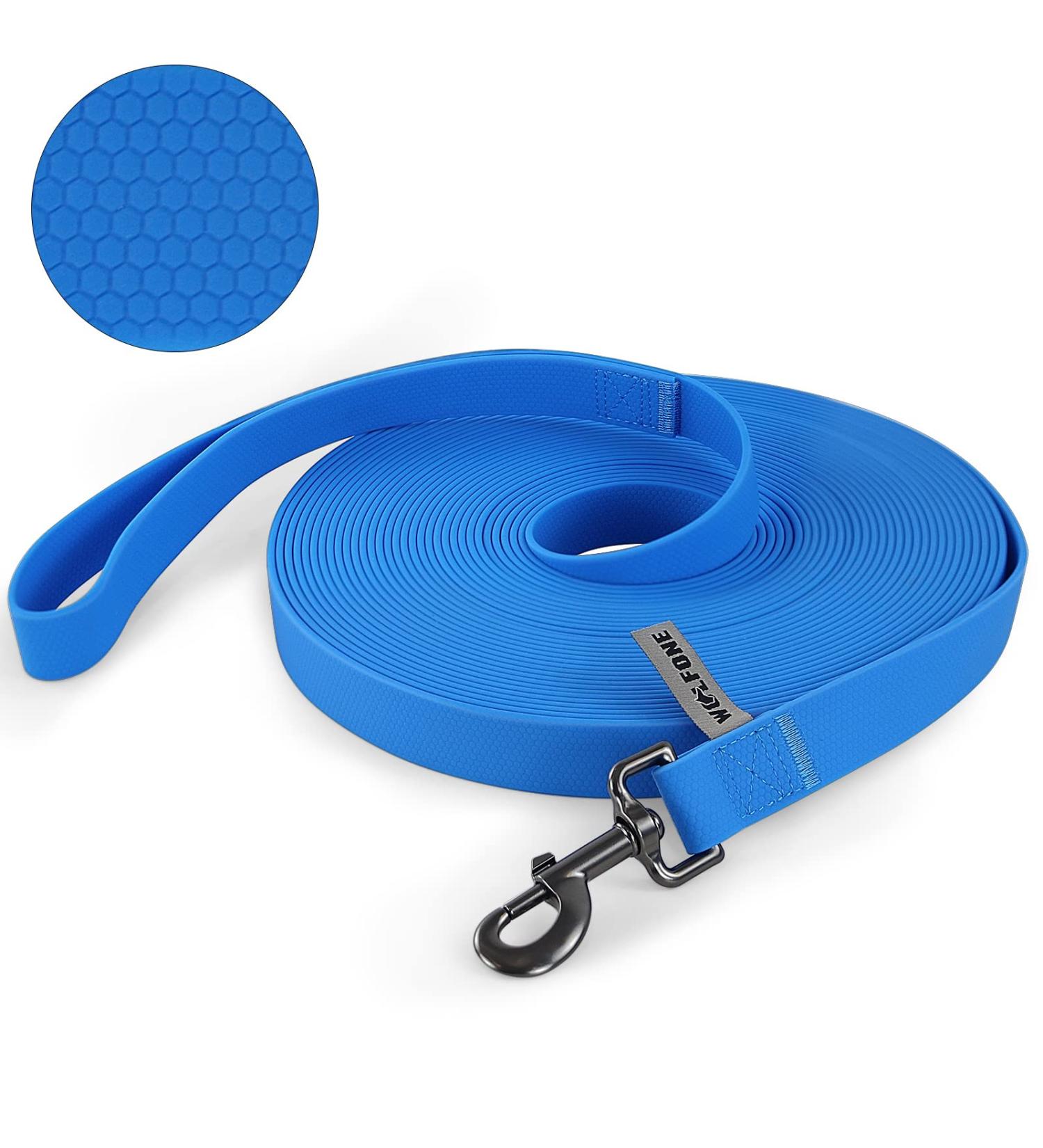 Wolfone 15m Waterproof Dog Leash - Heavy Duty Recall Tow Line with Anti-Slip Handle for Outdoor Training - Buy Online on GoSupps.com