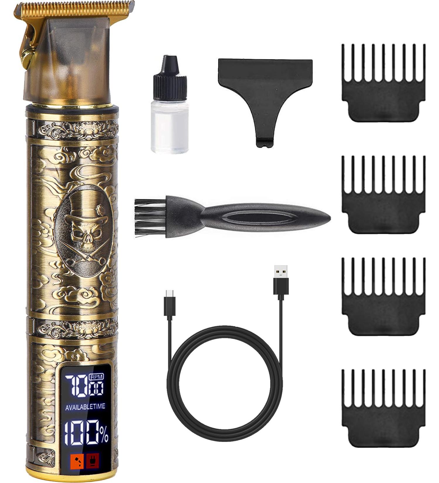 HIYAA Hair Clippers Beard Trimmer for Men Professional Cordless Hair Trimmer Shaver with LCD Display Built-in 1200mAh Battery for Haircuts & 300 Mins Working Time Body Groomer Men Kit Gifts for Men - Buy Online on GoSupps.com