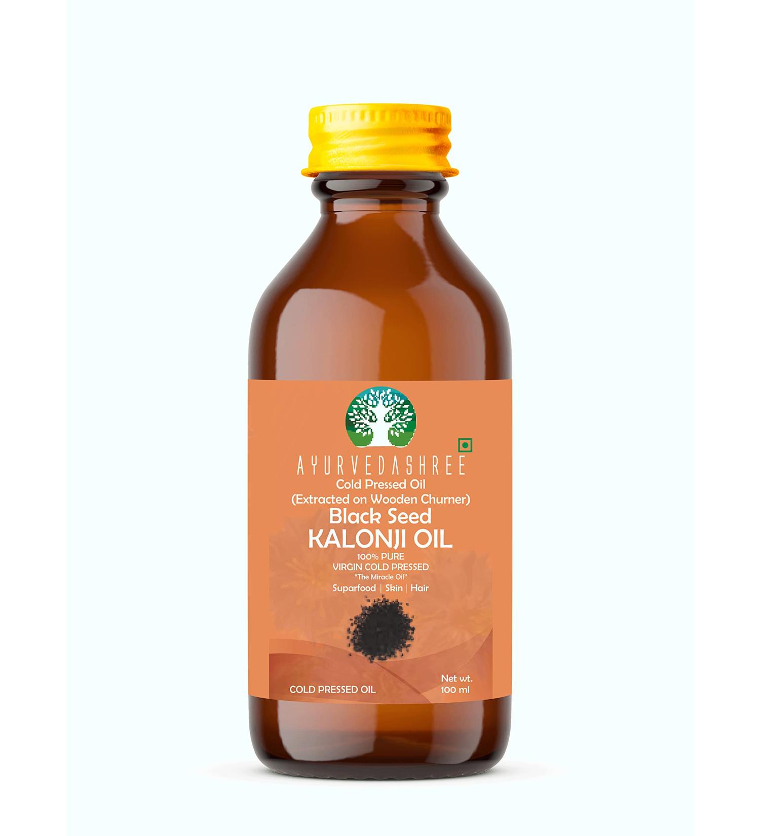 AYURVEDASHREE Cold Pressed Black Seed Oil Omega 3 6 9 | Super antioxidant & Immune Support Joints Digestion Hair & Skin 3.38 fl oz. Extracted on Wooden Churner No GMO Untreated Unrefined - Buy Online on GoSupps.com