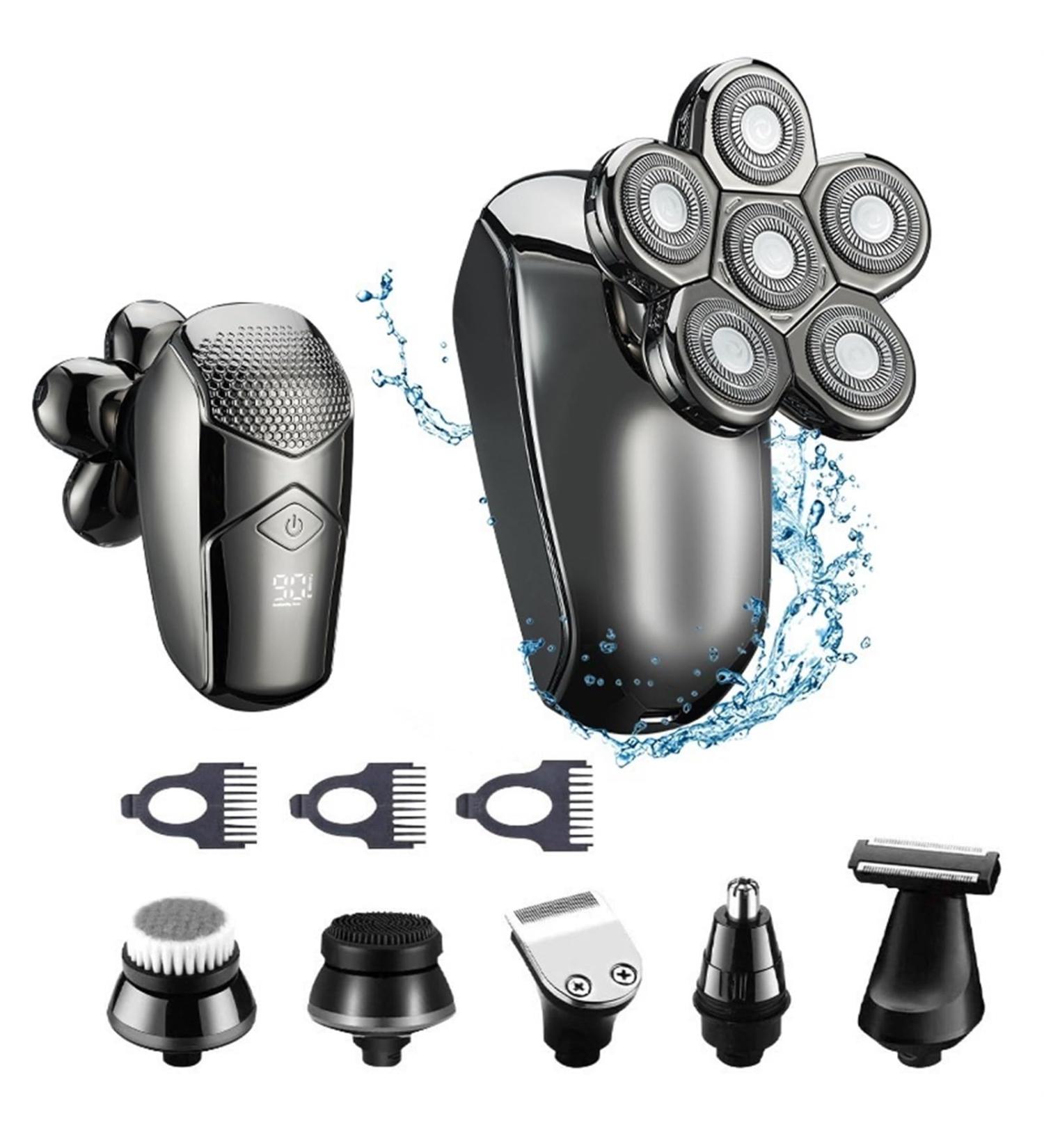 Men's Electric Razor - 6 in 1 Compact Face Shaver & Beard Grooming Kit | Ideal Gifts for Men - International Shipping Available - Buy Online on GoSupps.com