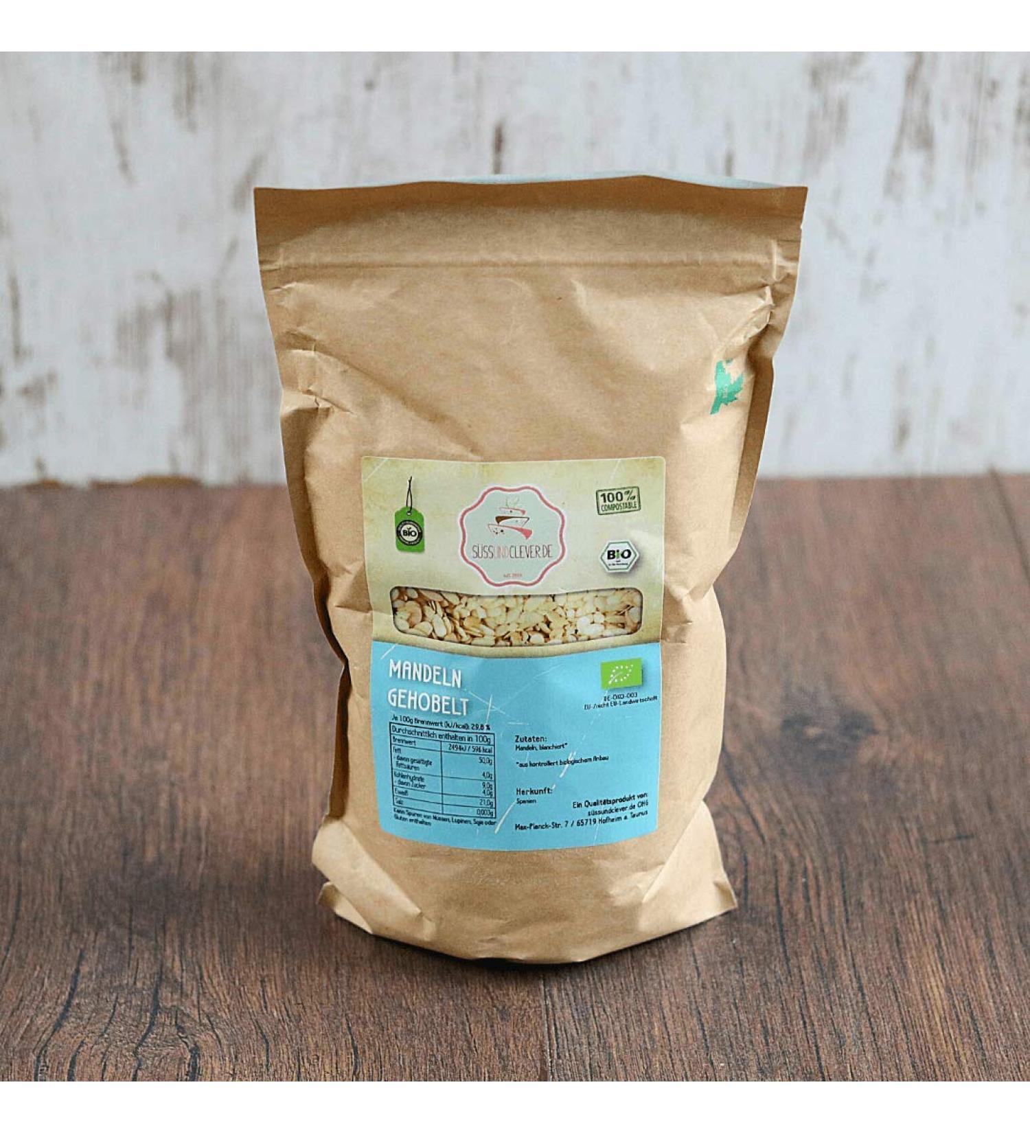Buy Organic Blanched Almonds | S ssundclever.de | 500g | Eco-Friendly Plastic-Free Packaging | Premium Spanish Almonds - Buy Online on GoSupps.com