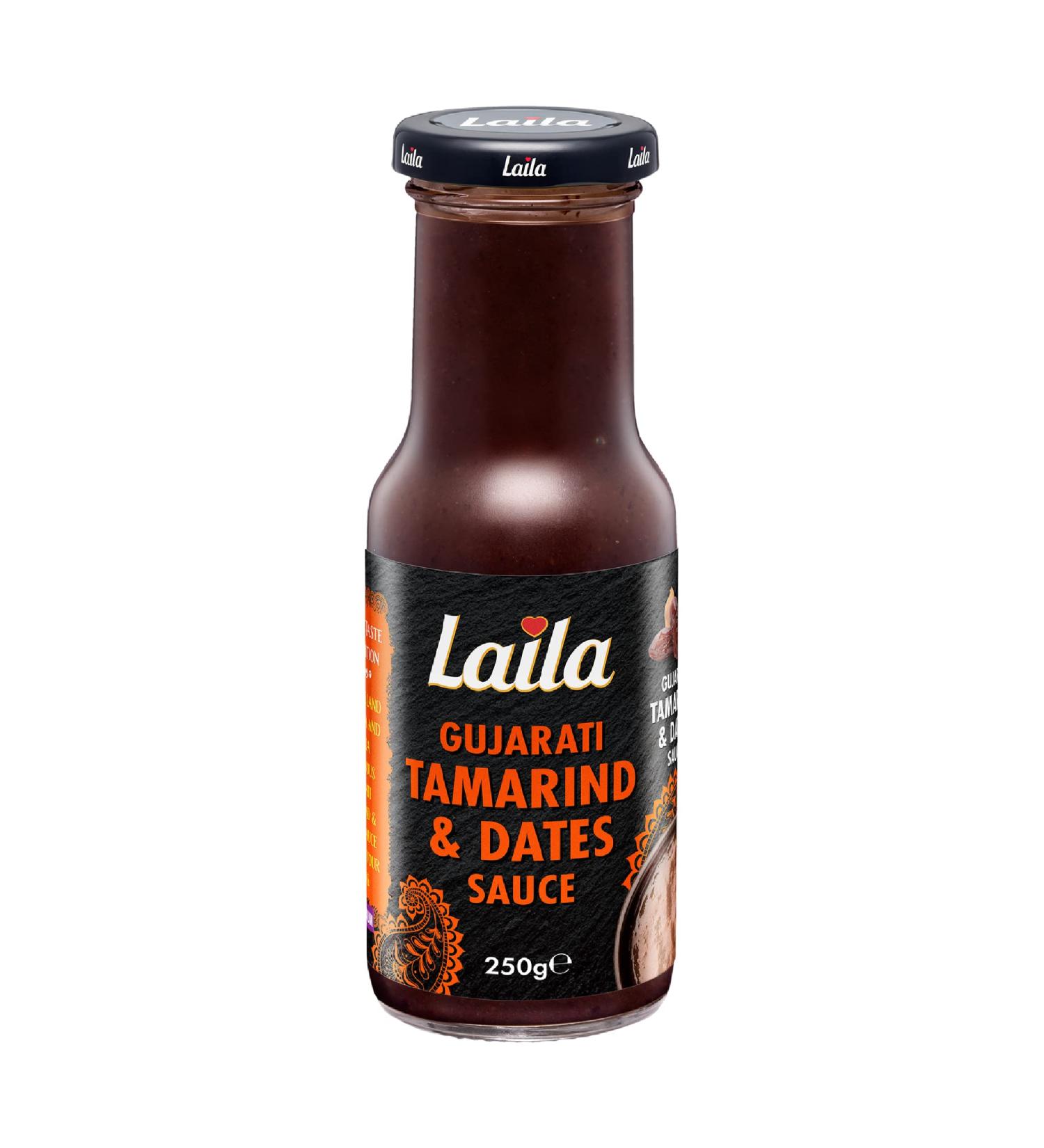 Laila Gujarati Tamarind & Date Sauce 6x250g - Authentic Flavors for Your Culinary Creations - Buy Online on GoSupps.com