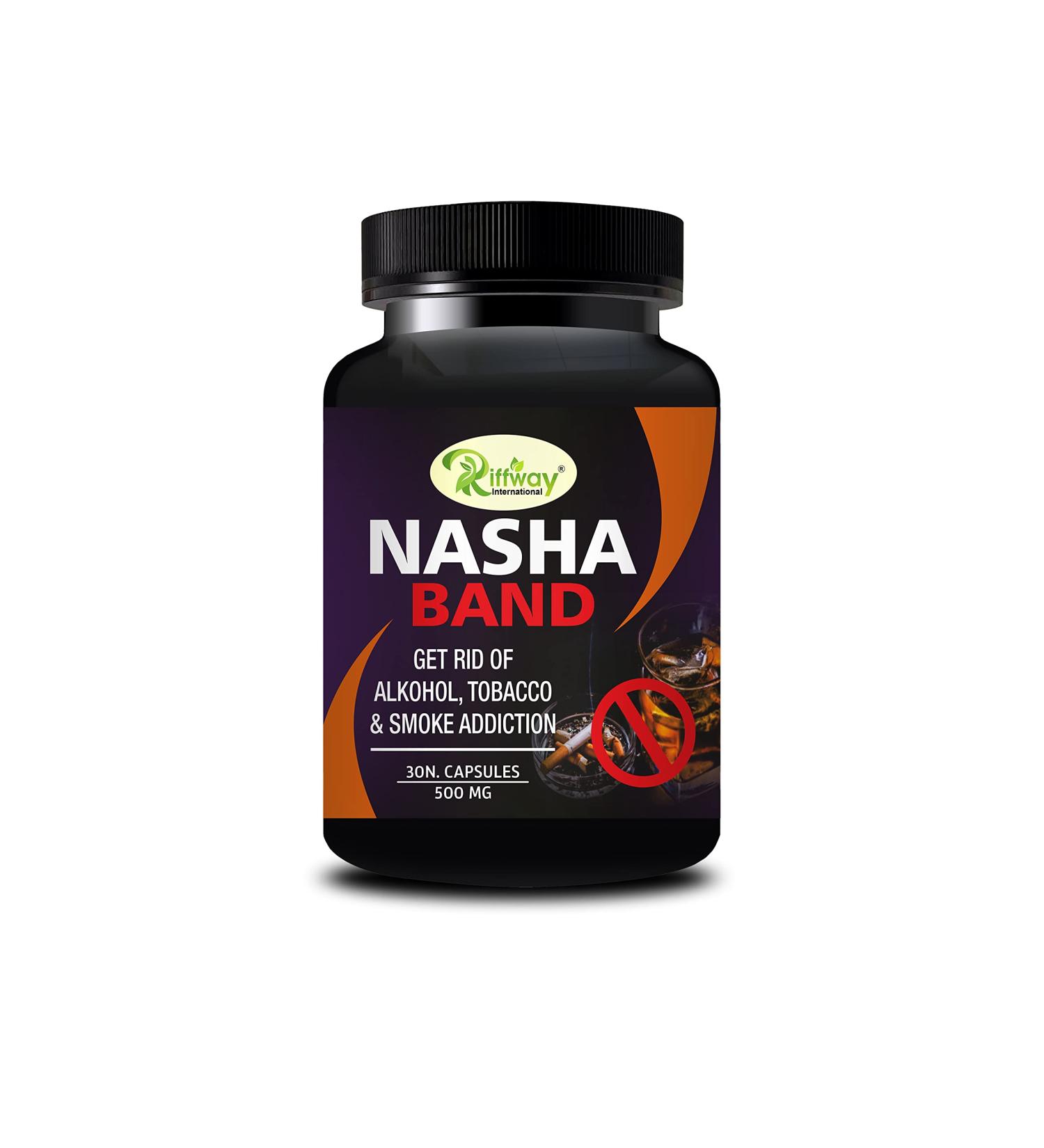 Riffway Nasha Band Capsules - Respiratory Support Supplement for Quitting Smoking - 30 Capsules - Buy Online on GoSupps.com
