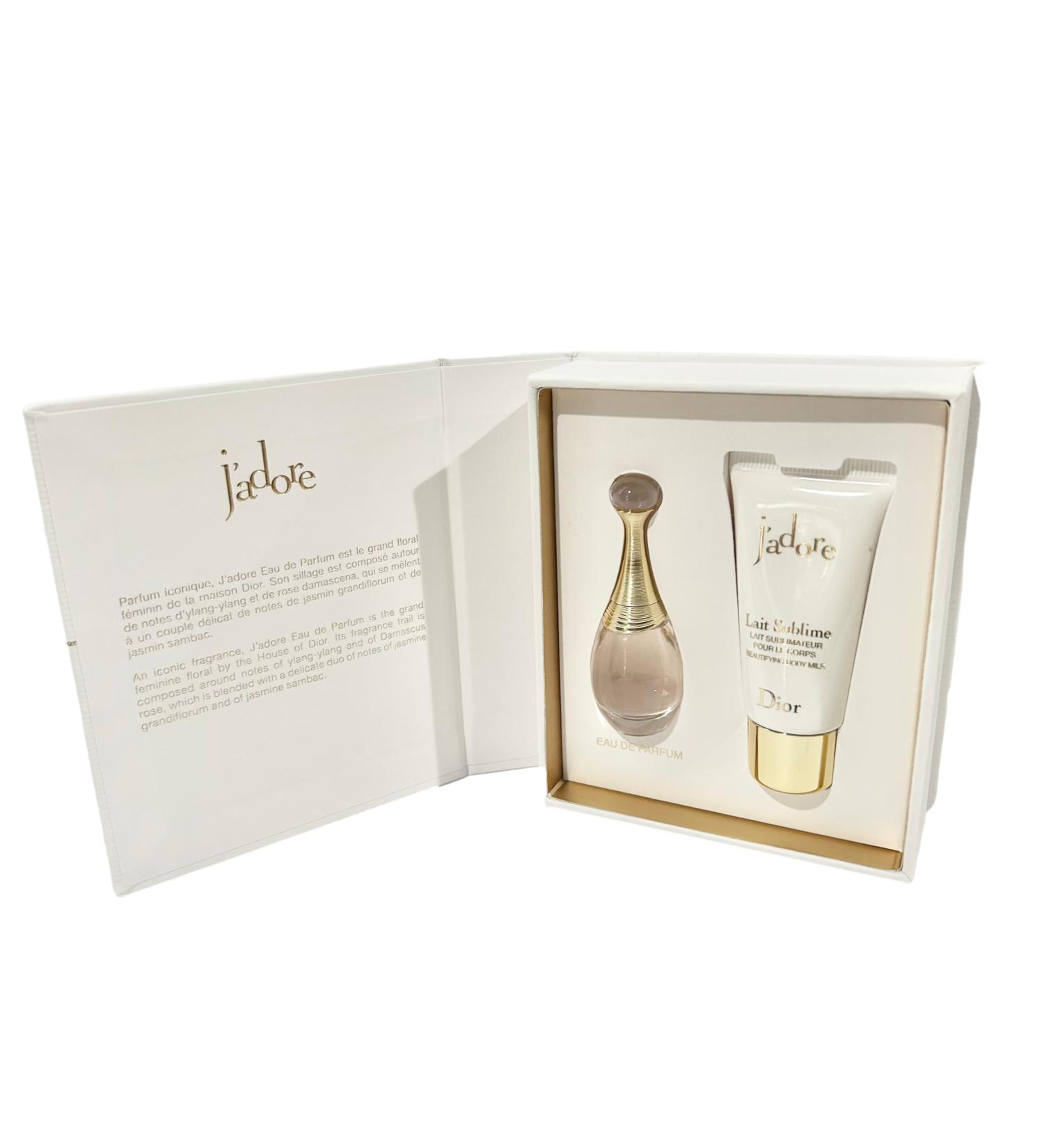 Dior J'adore Perfume & Lotion Women Travel MINI Gift SET (Perfume 5 ML/Lotion 0.67 Fl Oz) - Buy Online on GoSupps.com
