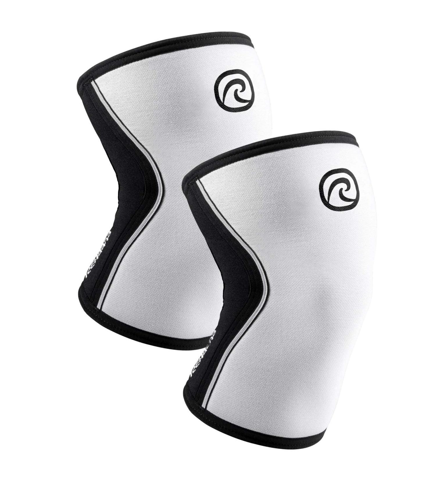 Rehband Knee Support Sleeve | 5mm Neoprene for CrossFit & Heavy Training | Unisex XS White | Multiple Colors & Sizes Available - Buy Online on GoSupps.com