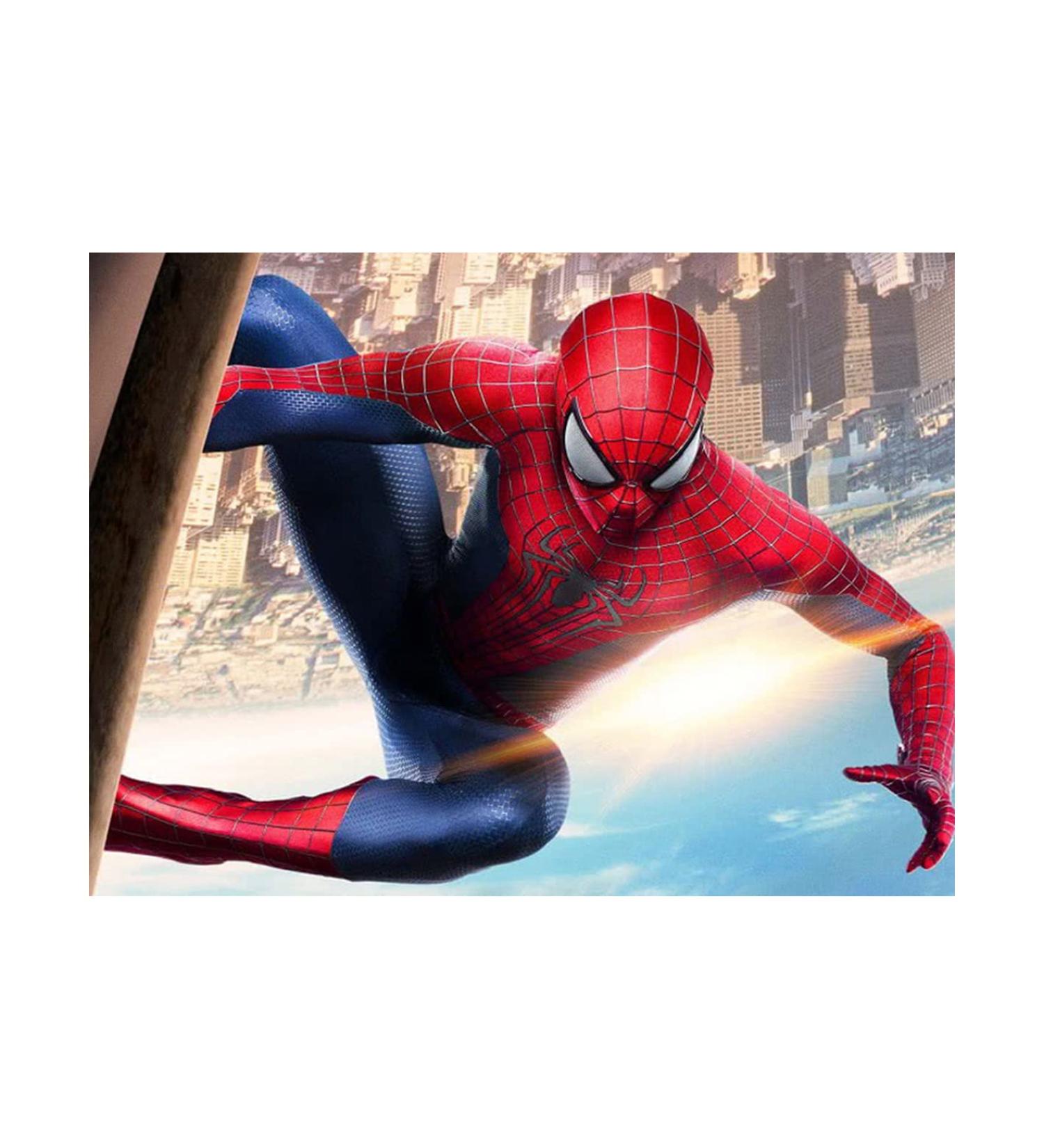 Meetmugum Spiderman Diamond Painting Kit - 5D DIY Full Round Drill Cross Stitch Puzzle Art Craft for Adults - Home Decor Gifts - 12x16 Inches - Buy Online on GoSupps.com