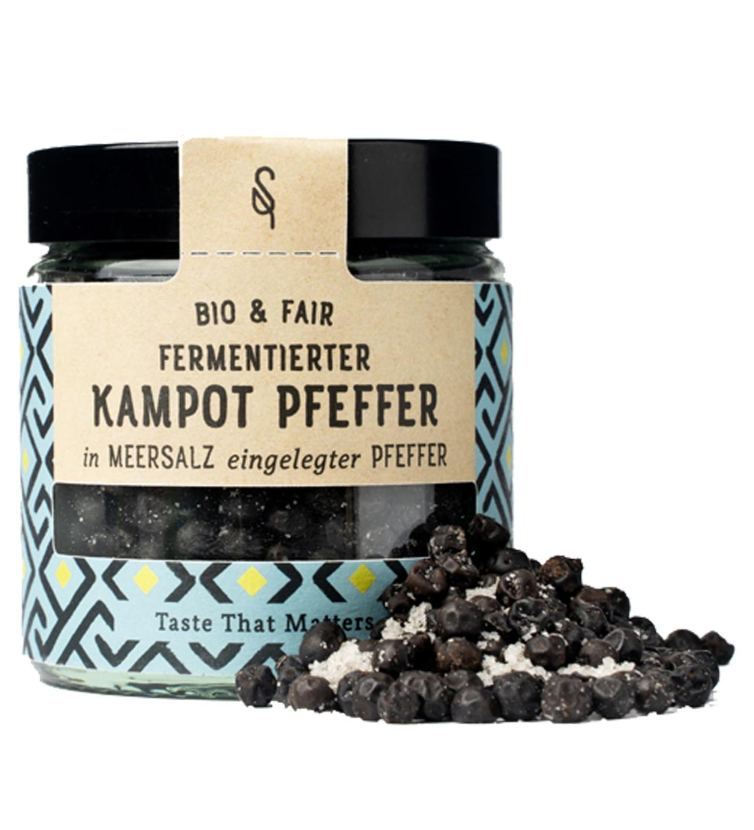 Buy Soulspice Bio Fermented Kampot Pepper 60g - Organic Cambodian Peppercorns in Sea Salt - Premium International Shipping - Buy Online on GoSupps.com