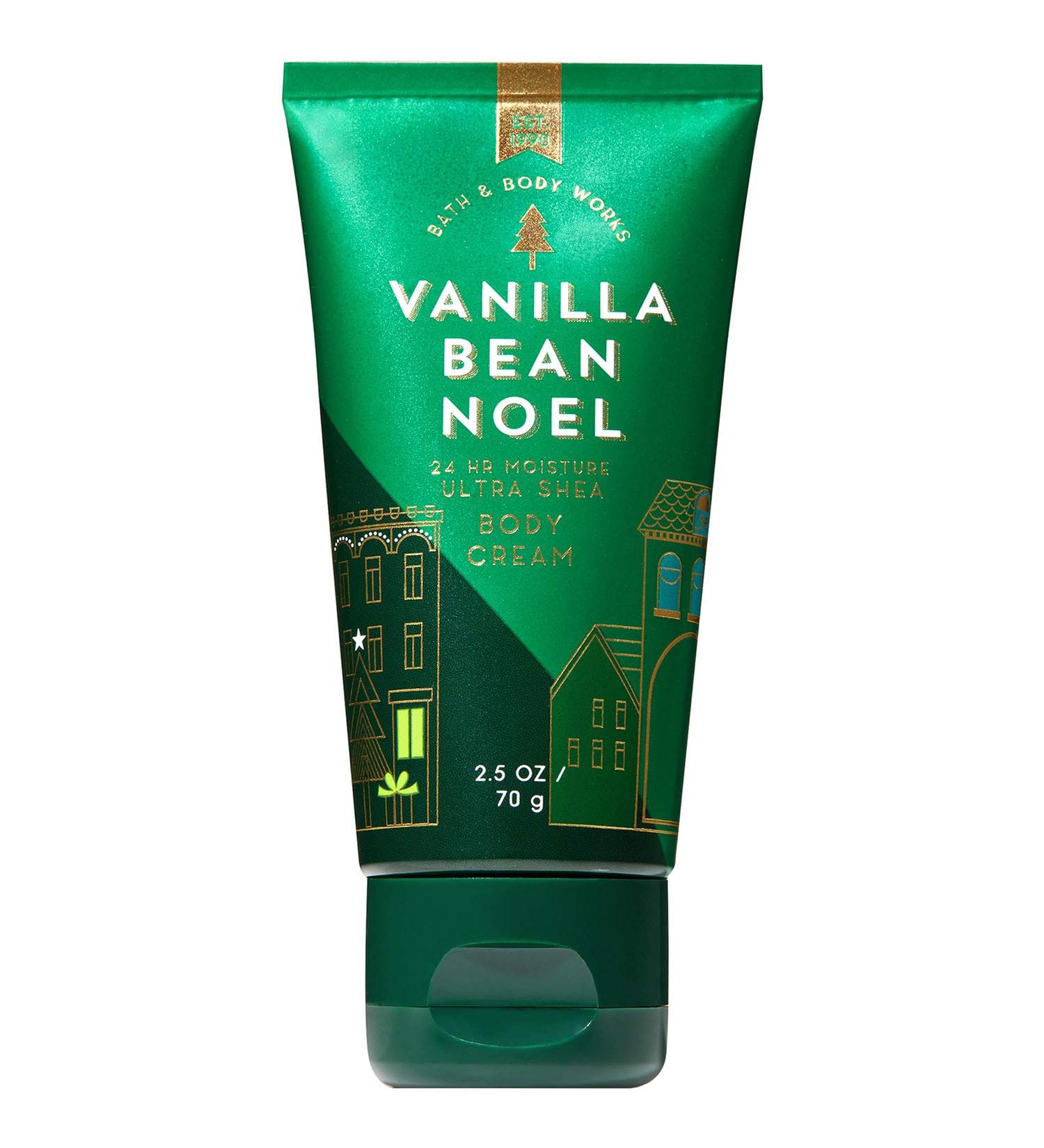Bath and Body Works Vanilla Bean Noel Travel Size Body Cream 2.5 Ounce
