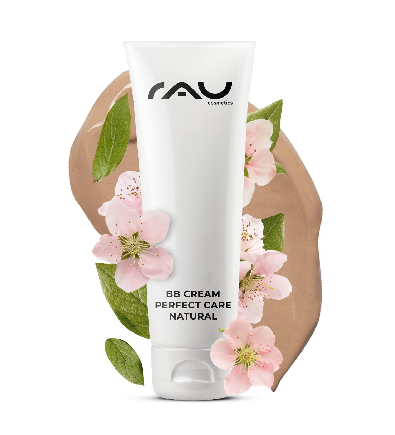RAU Cosmetics BB Cream Silicone oilfree BB Cream Perfect Care Natural for dry impure normal skin 75 ml makeup care UV protection tinted day cream with zinc vitamin E almond oil panthenol - Buy Online on GoSupps.com