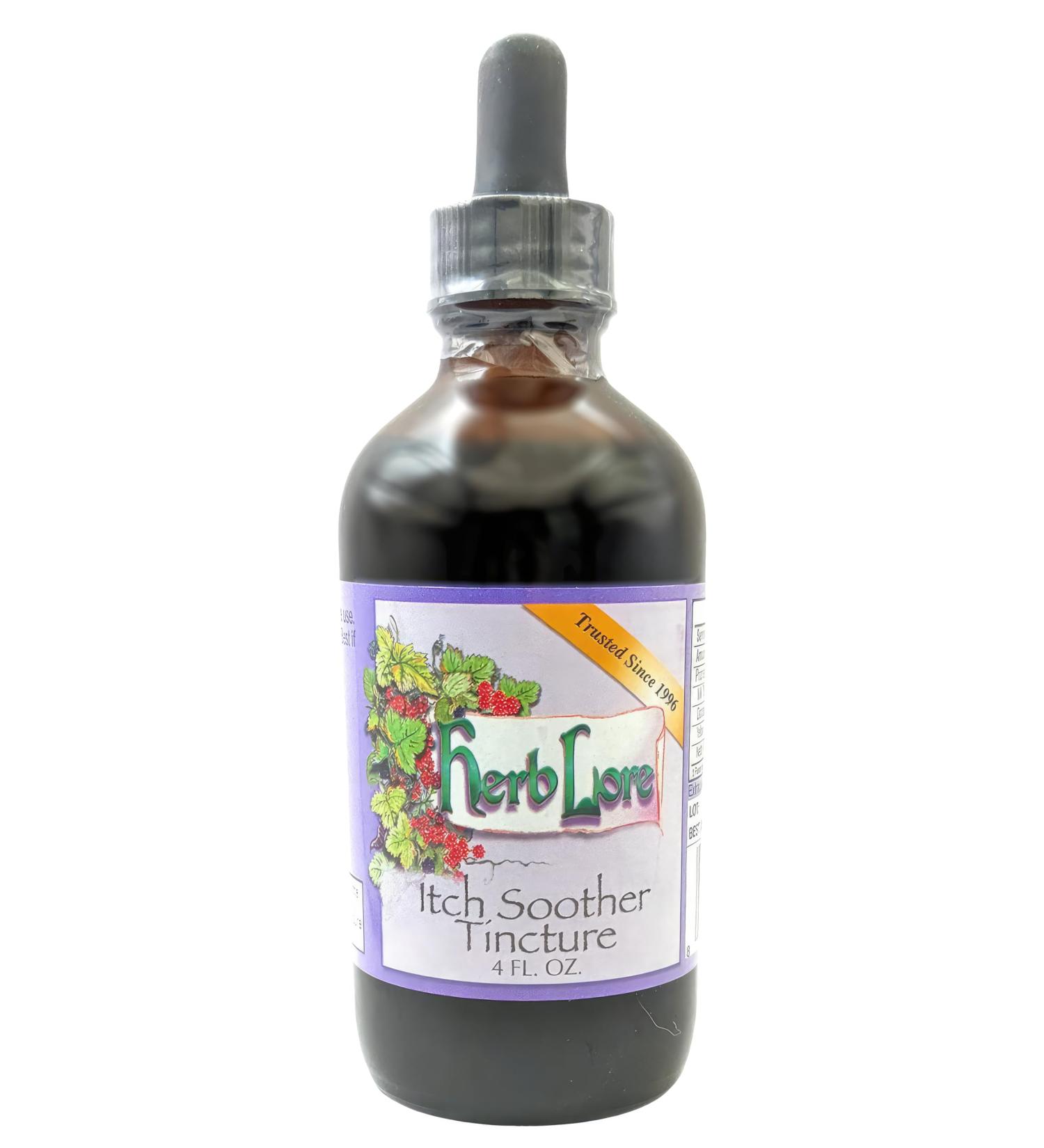 Herb Lore Itch Soother Tincture - 4 fl oz | Relief for Pregnancy Rash & Itchy Skin - International Shipping Available - Buy Online on GoSupps.com