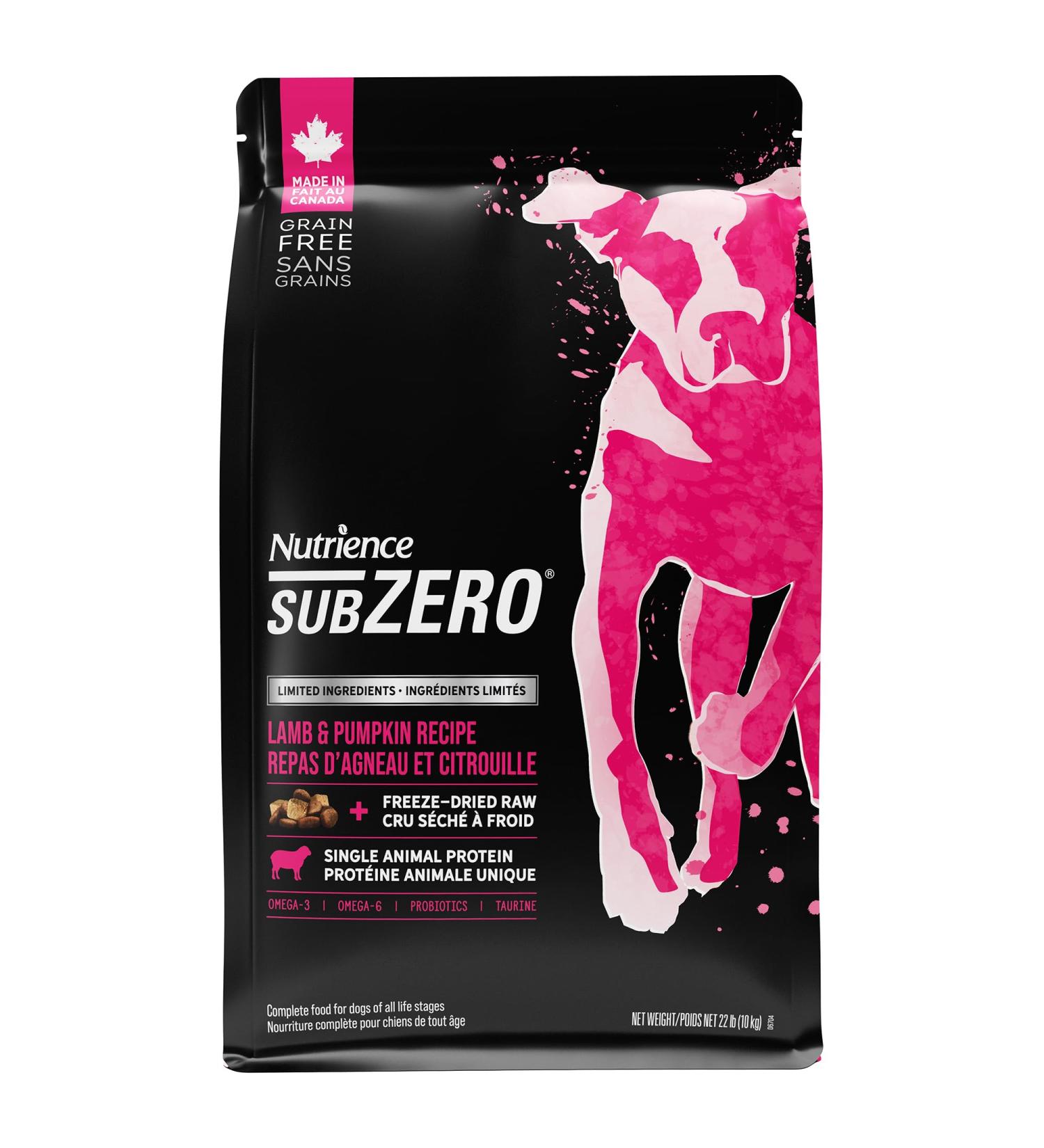 Nutrience SubZero Limited Ingredient Dog Food - Lamb and Pumpkin Recipe - 10 kg (22 lb) Lamb & Pumpkin 10 kg (Pack of 1) - Buy Online on GoSupps.com