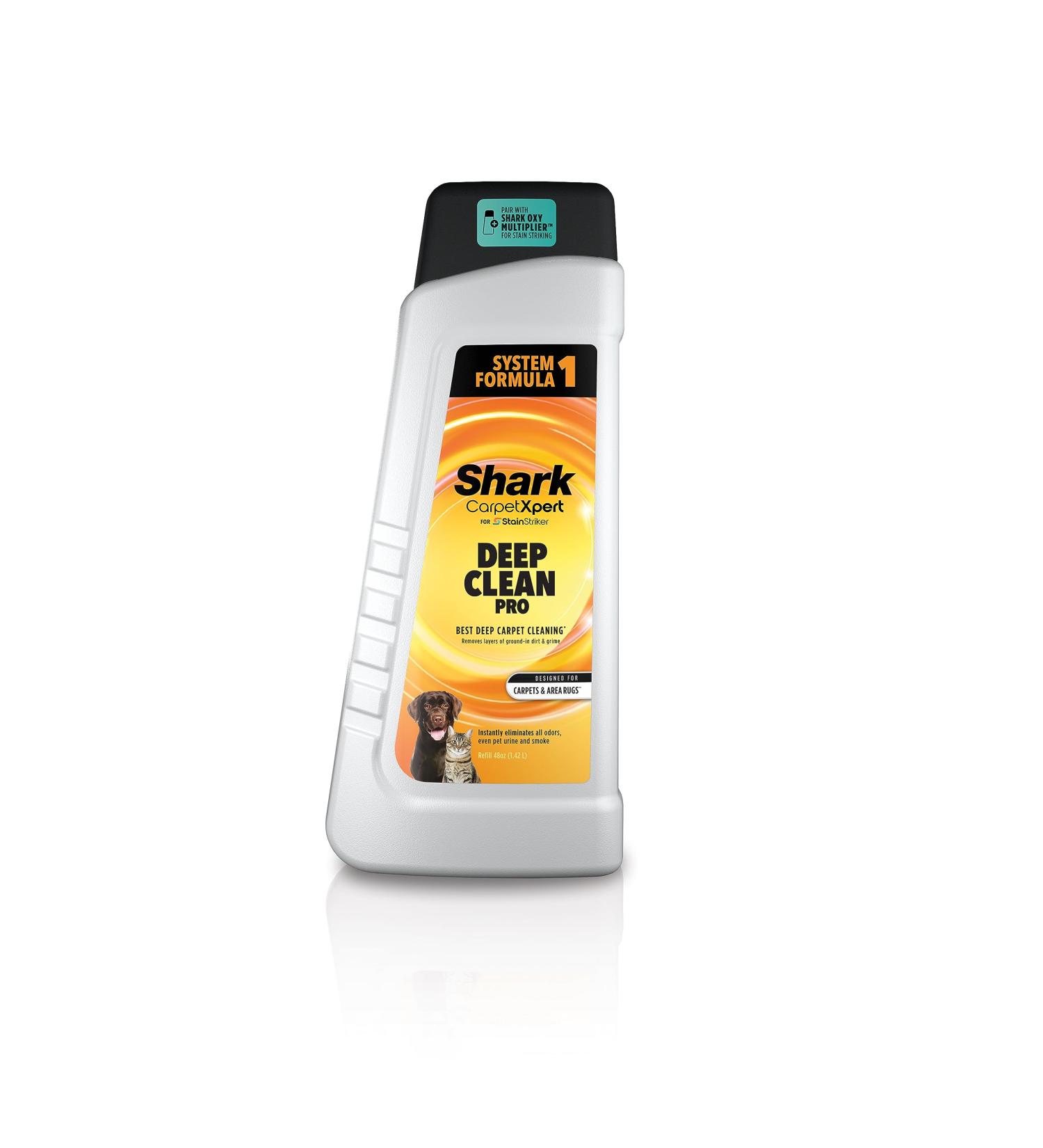 Shark CarpetXpert Deep Clean Pro Formula for Shark Upright & Portable Carpet Cleaners eliminates Tough pet Messes and odours 48oz EXCM48C (Canadian Version) - Buy Online on GoSupps.com