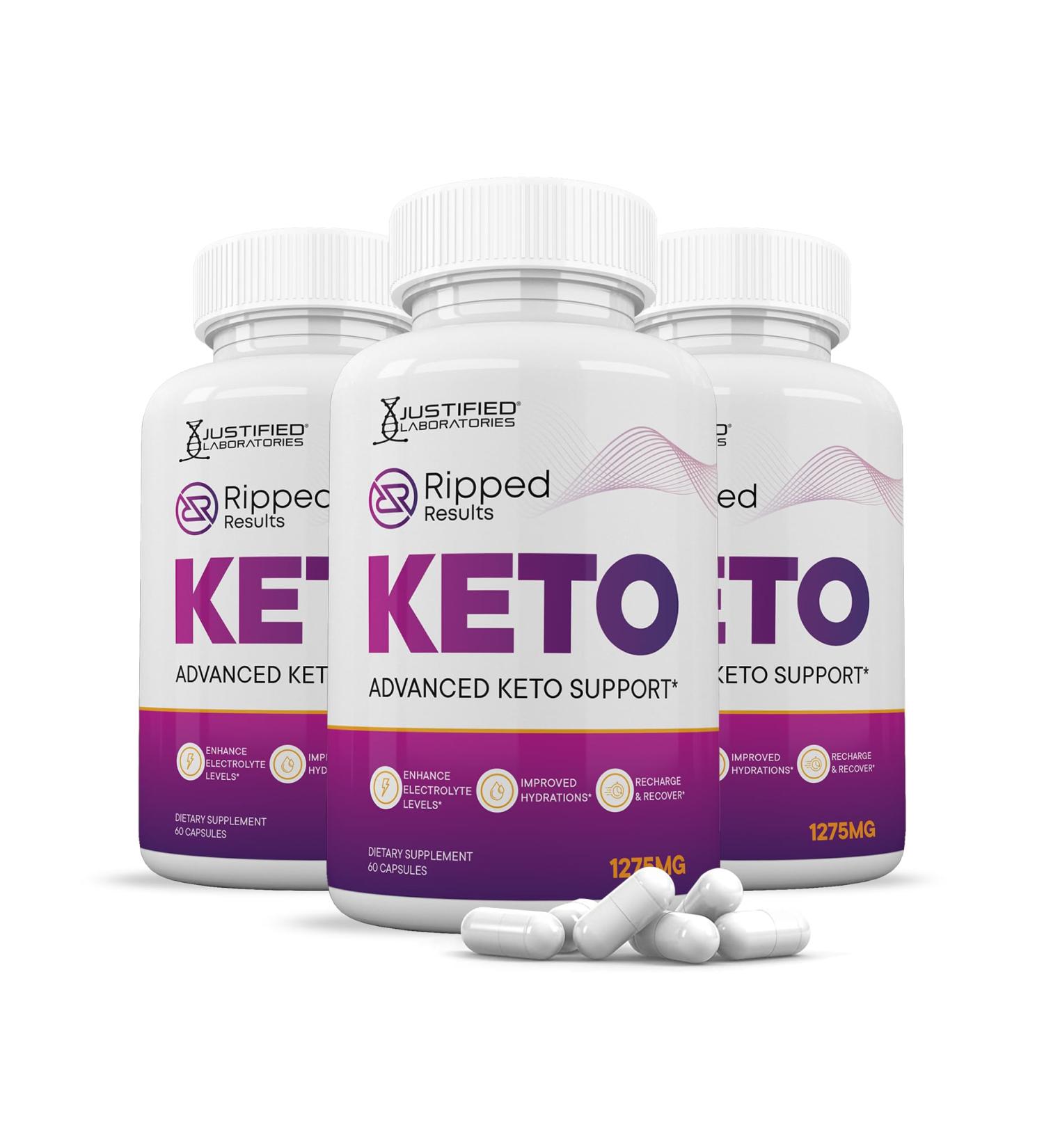 (3 Pack) Ripped Results Keto ACV Pills 1275MG Keto Support Blend Capsule Alternative to Keto ACV Gummies Formulated with Apple Cider Vinegar Extra Virgin Olive Oil Powder Green Tea Leaf 180 Capsules - Buy Online on GoSupps.com