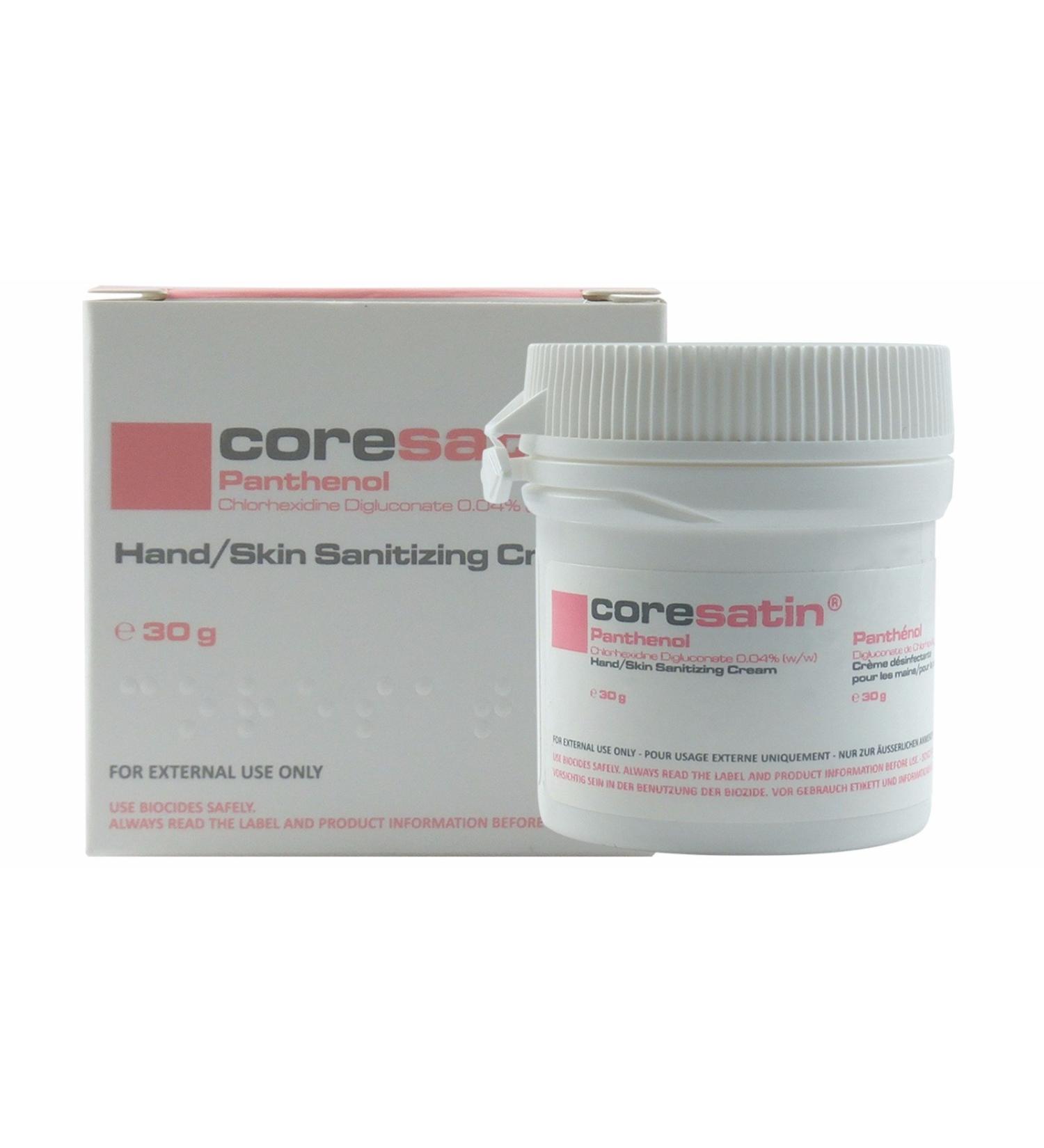 Coresatin Panthenol Cream - Antiseptic Moisturizing Lotion for Dry Skin, Eczema & Rash Guard | Body & Facial Care - Buy Online on GoSupps.com