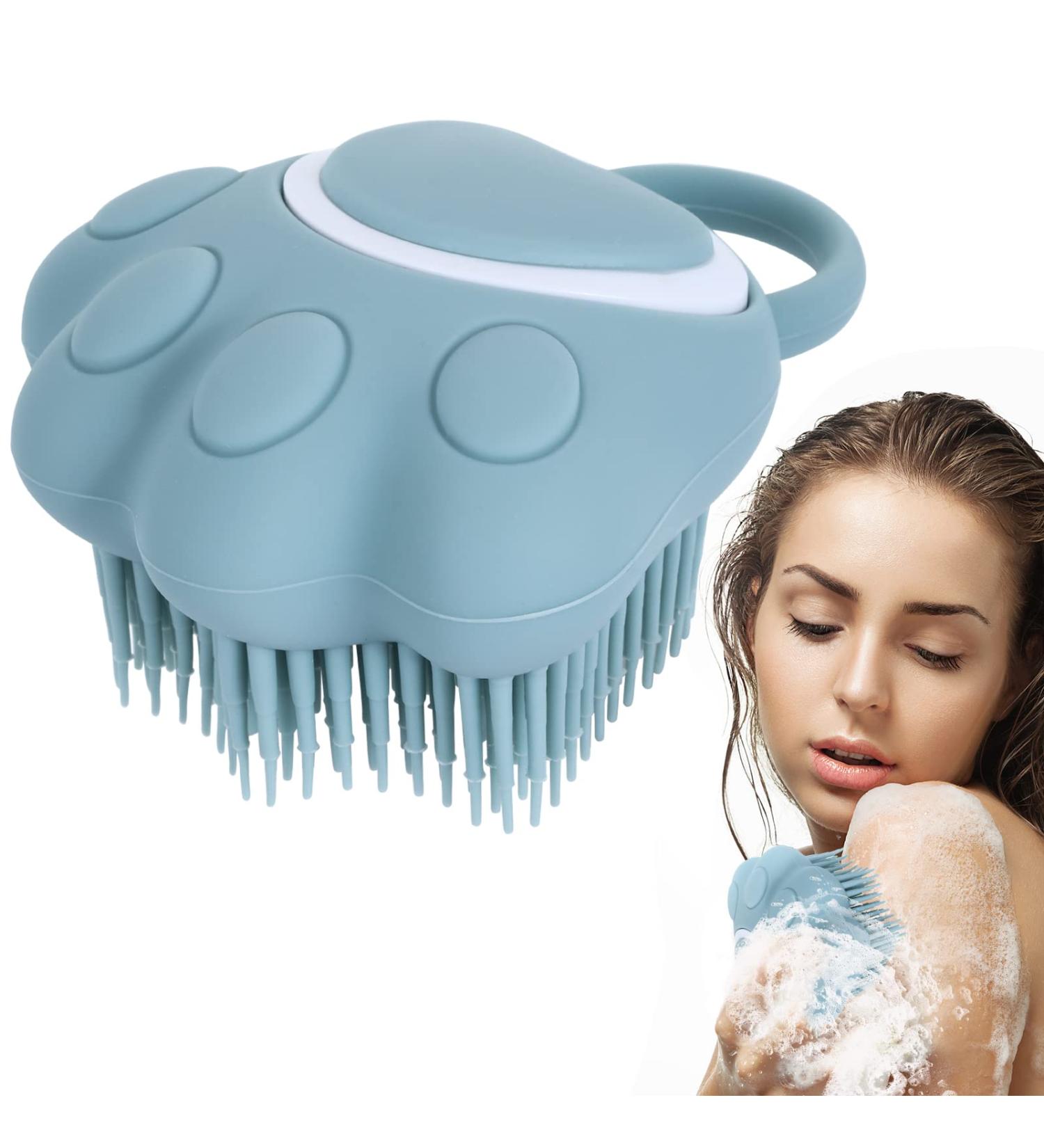 Cobee Silicone Bath Brush Soft Shampoo Dispenser & Body Scrubber - Yellow - Buy Online on GoSupps.com