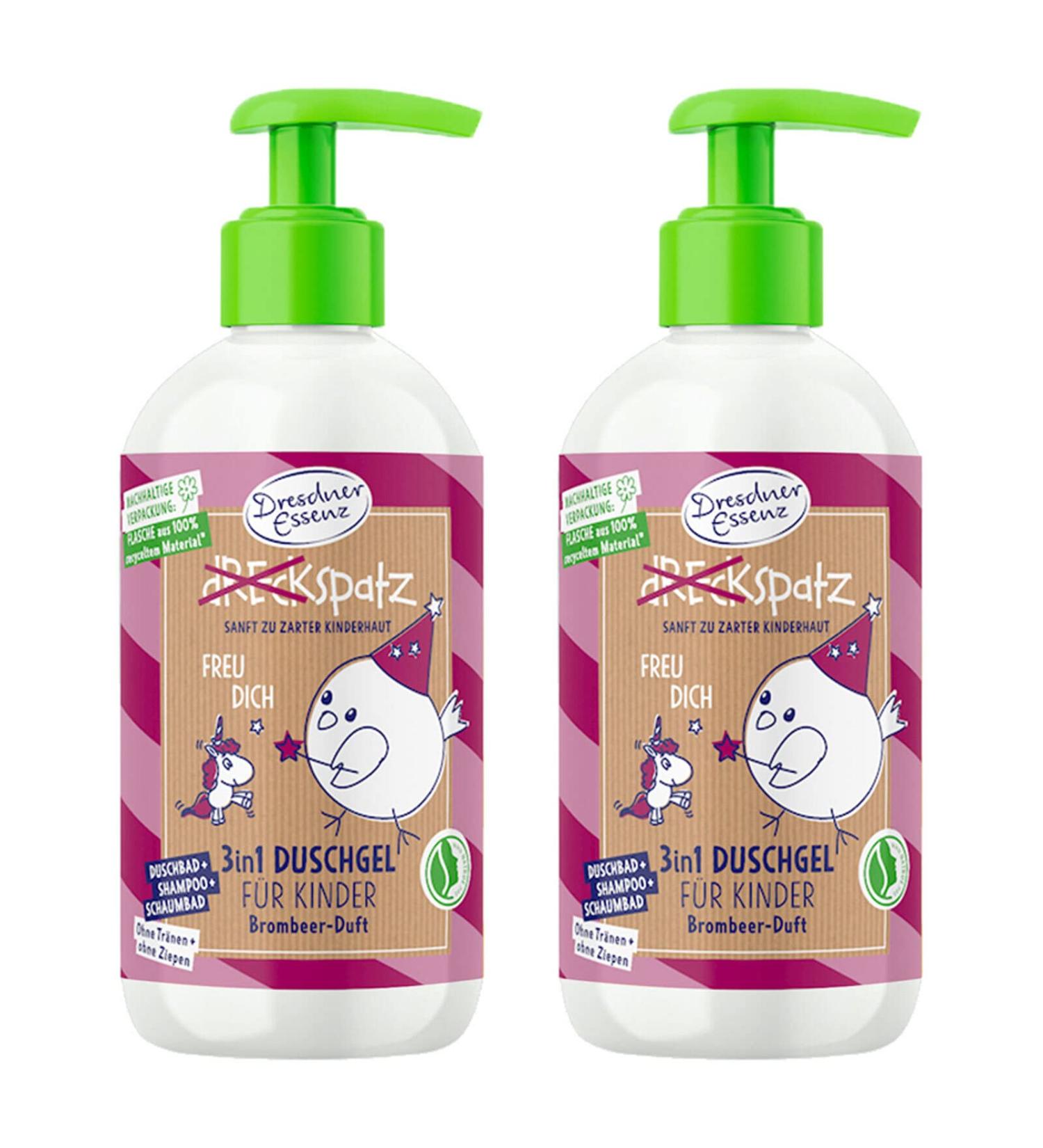 Dresdner Essenz Dresdner Essenz Dreckspatz Freu Dich Shower Gel 2 x 250 ml Mulberry Scent Vegan Bath Shower Gel