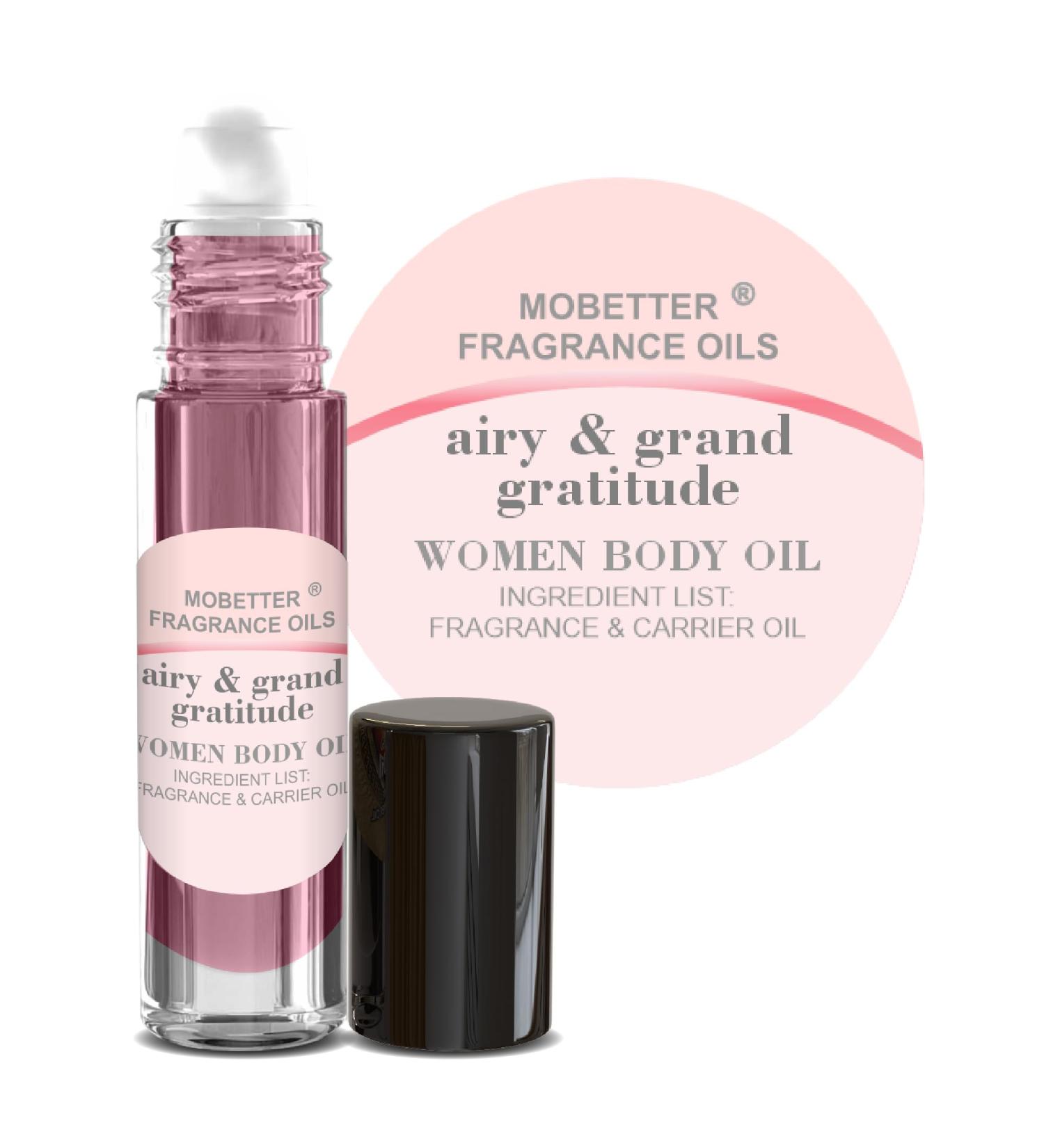 MOBETTER FRAGRANCE OILS Airy & Grand Gratitude Fragrance Body Oil for Women - Buy Online on GoSupps.com