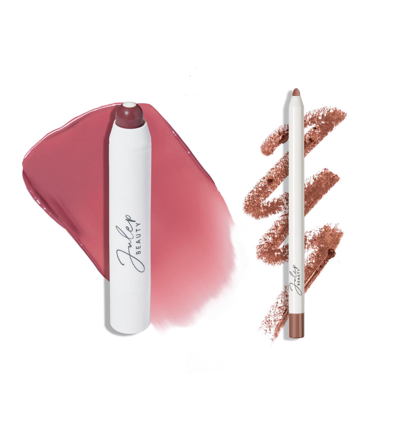 Julep The Perfect Pair 2pc Set It's Balm Tinted Lip Balm Rich Plum and With a Trace Retractable Creamy Long-Lasting Lip Liner Sweet Truffle - Buy Online on GoSupps.com