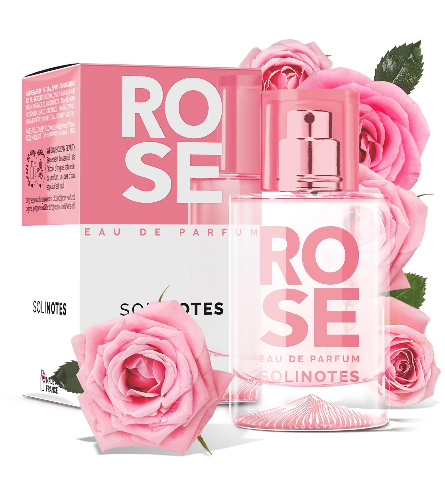 SOLINOTES Rose Perfume for Women - Eau De Parfum | Delicate Floral and Soothing Scent - Made in France - Vegan - 1.7 fl.oz - Buy Online on GoSupps.com