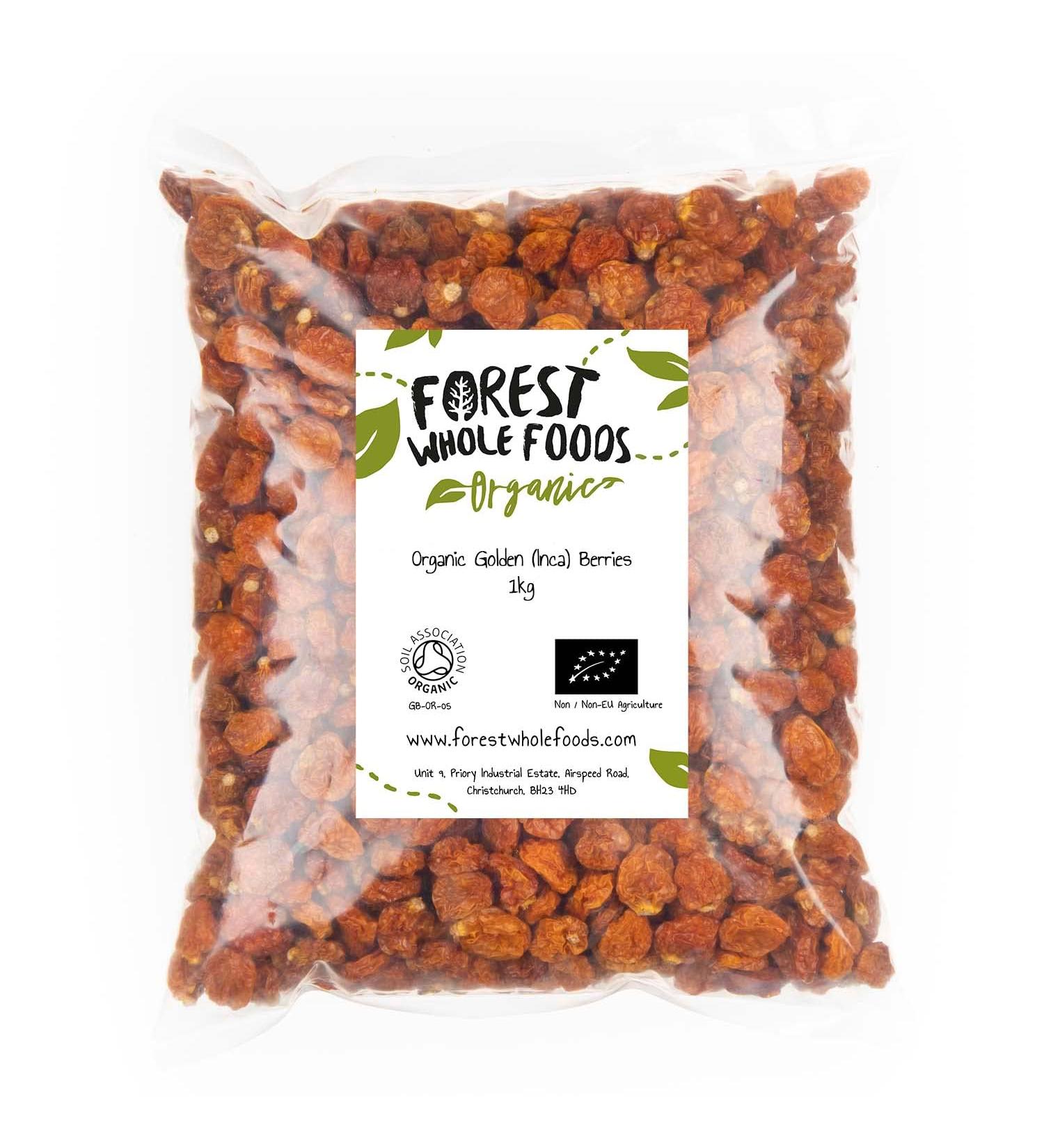 Forest Whole Foods Organic Golden (Inca) Berries (1kg) - Buy Online on GoSupps.com