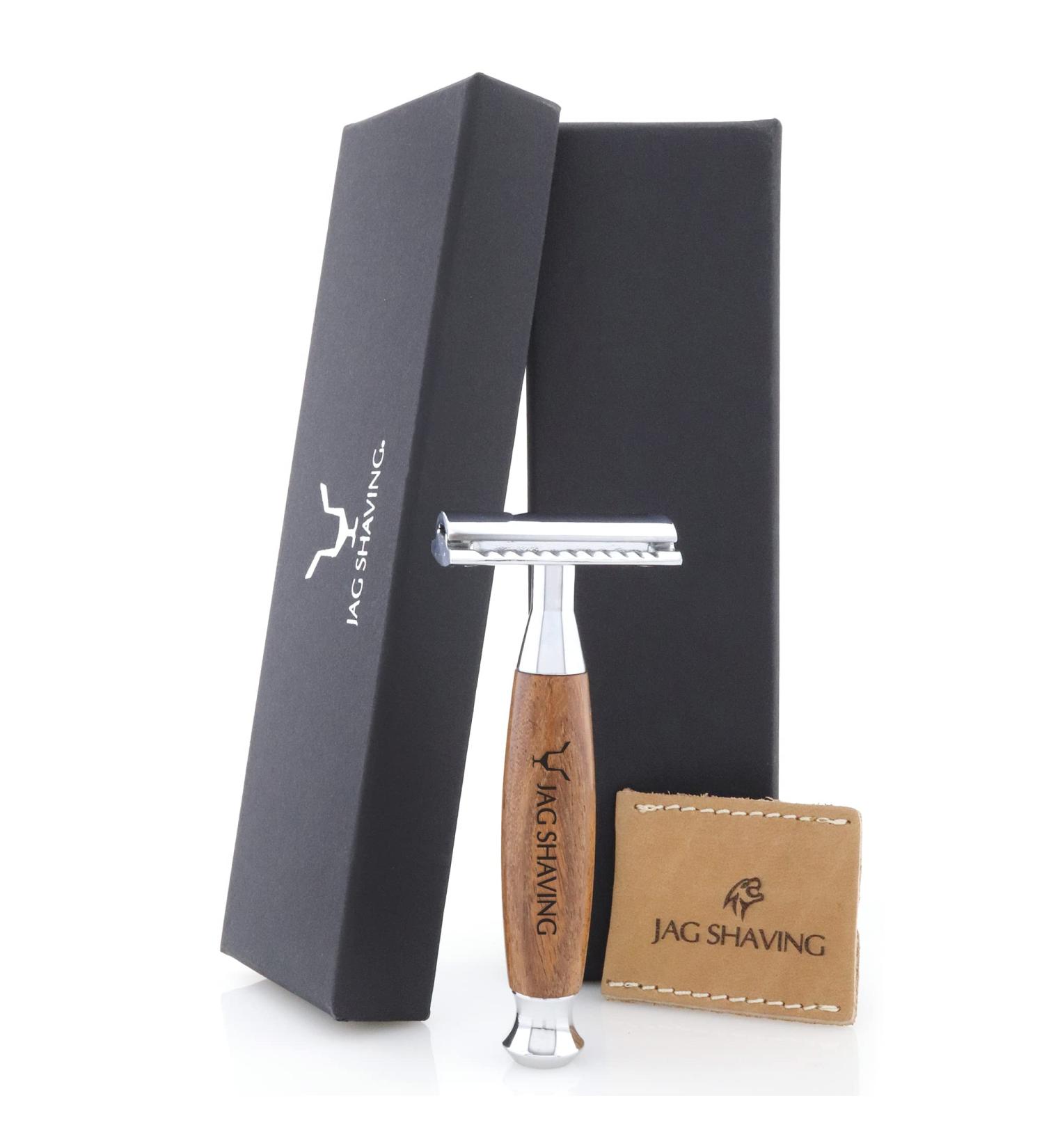 JAG Shaving Razor Hobel-Razor Hobel Men-and Women-Wood and Metal-Double-cutting-up razor planer-one-blading razor-women's razor-Reiserasierer-reusable razor plane