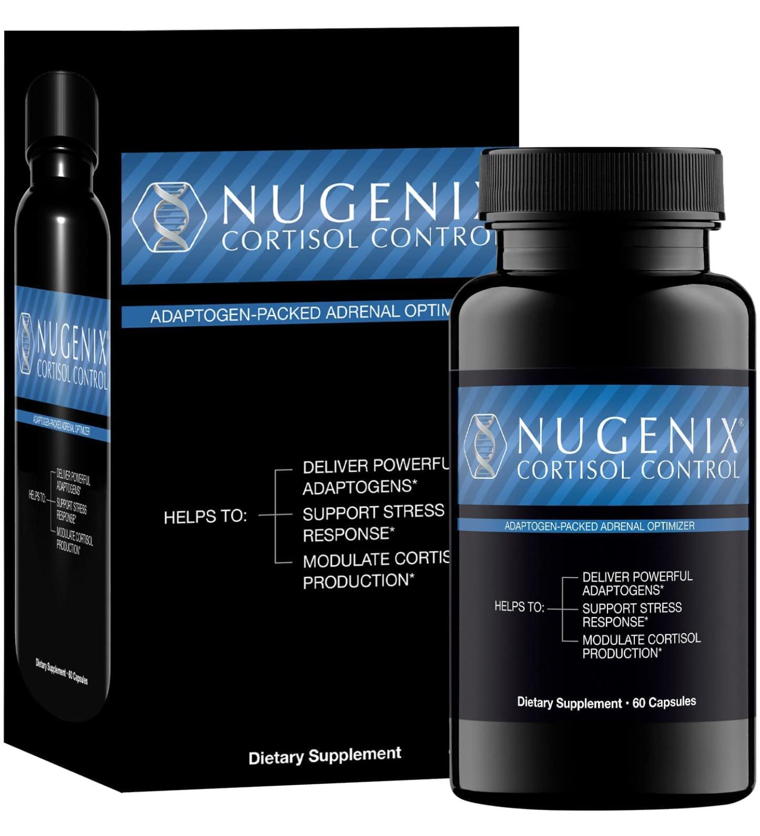 Nugenix Cortisol Control - Adrenal Support Supplement for Men | 60 Capsules - Buy Online on GoSupps.com