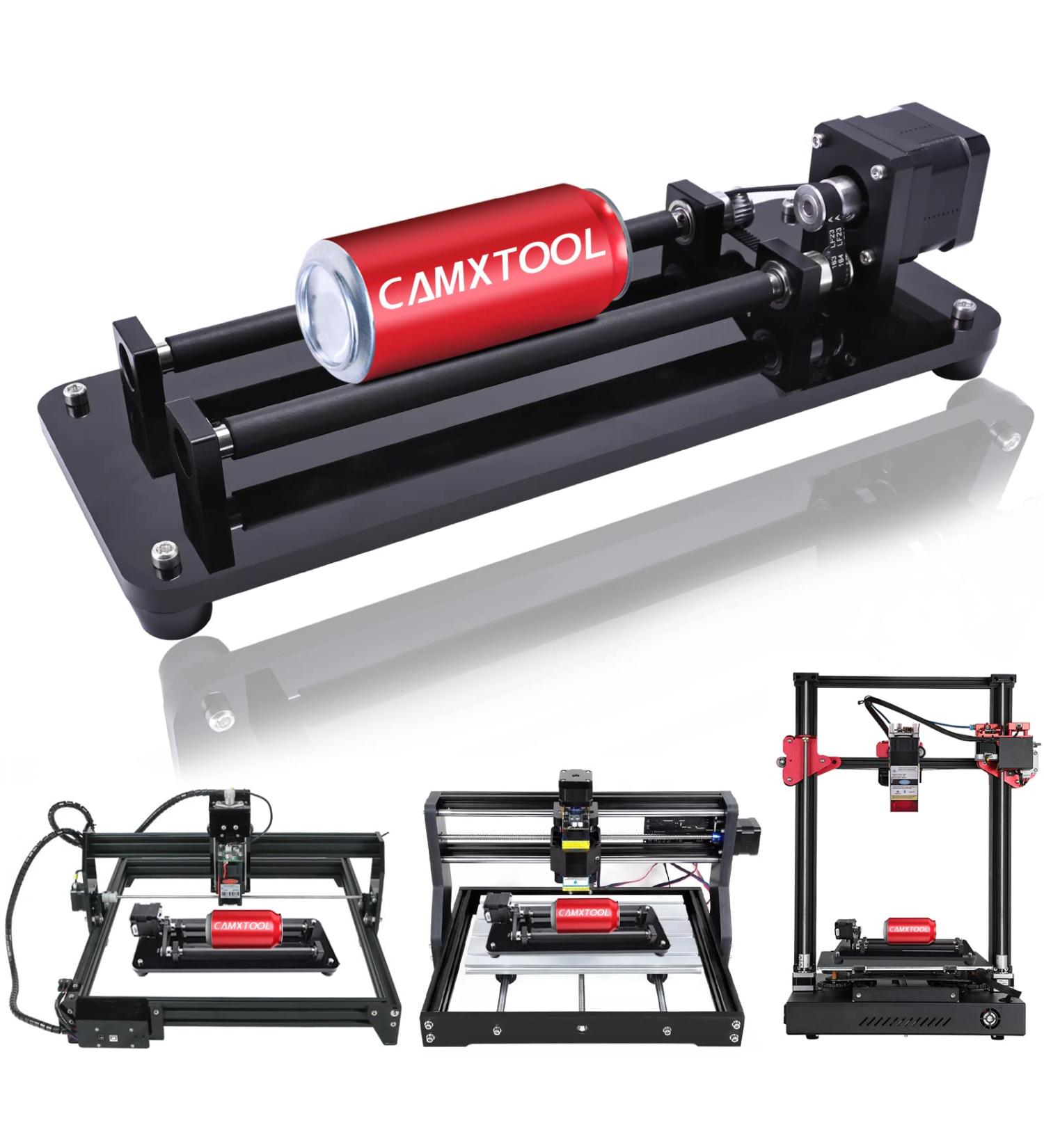 Laser Engraver Y-axis Rotary Roller for Cylindrical Objects | Compatible with CNC Machines | Three Grades Adjustable | 3D Printer Accessories - Buy Online on GoSupps.com