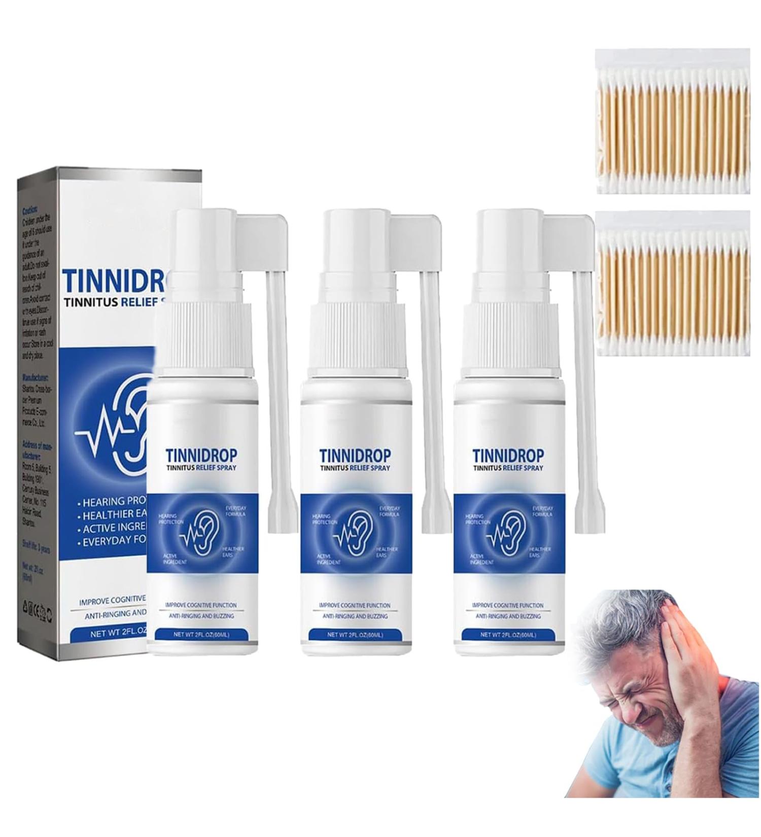 NNBWLMAEE Luhaka - Tinnidrop Tinnitus Relief Spray 2023 New Tinnidrop Tinnitus Relief Spray Relieves Tinnitus Ear Back Ear Discomfort Earwax Cleaning Care Spray (3PCS) - Buy Online on GoSupps.com