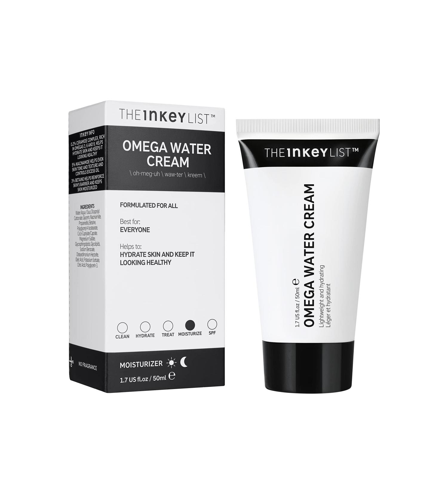 INKEY List Omega Hydrating Water Cream 50ml - Moisturizing Skincare - Buy Online on GoSupps.com