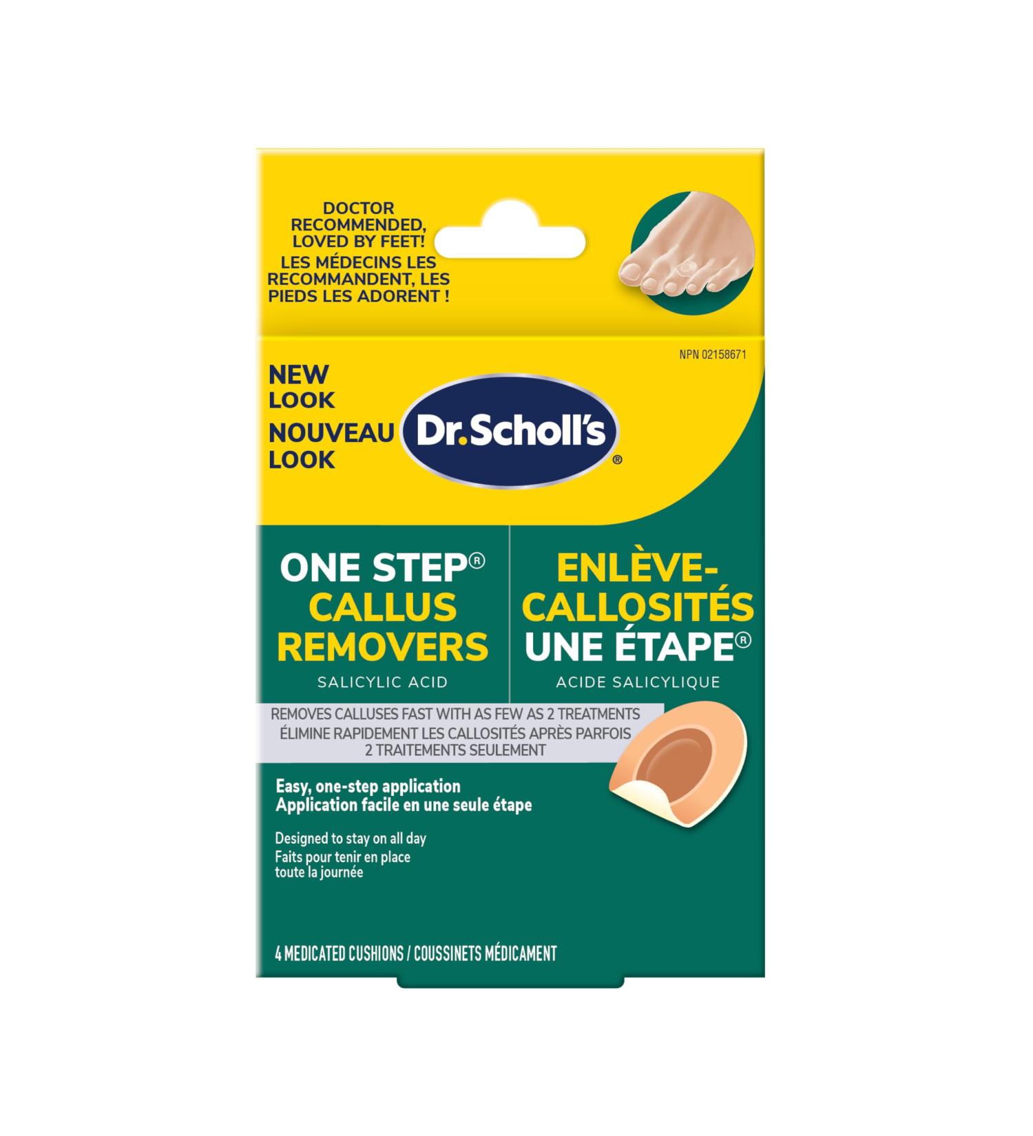 Dr. Scholl's One Step Callus Removers 4 Count (Packaging May Vary)
