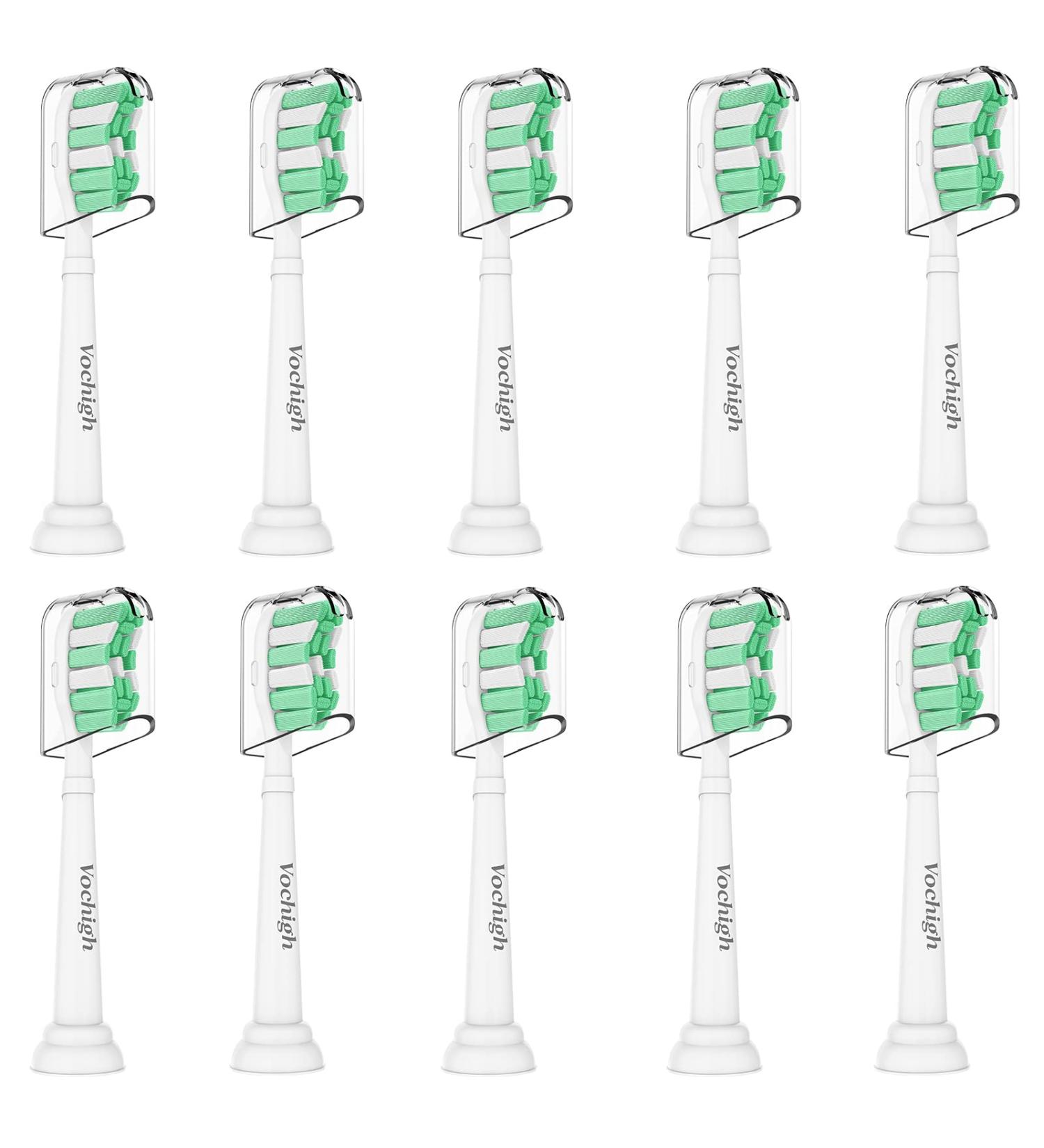 Vochigh Replacement Toothbrush-Heads Compatible with Philips Sonicare DiamondClean: fits Plaque Control& HealthyWhite Electric Toothbrush 10 Pack - Buy Online on GoSupps.com