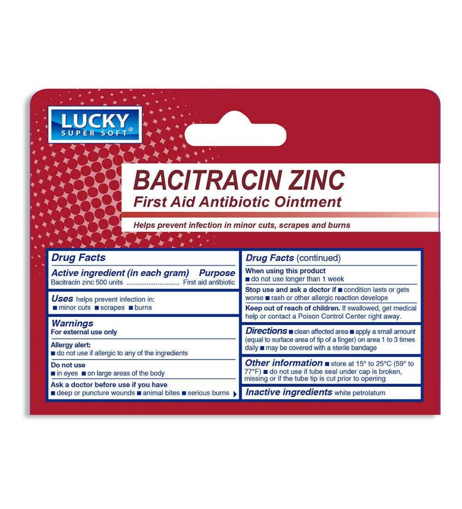 Bacitracin Zinc Cream Ointment - Problem Skin Protectant for Rash & Itch Relief - Buy Online on GoSupps.com
