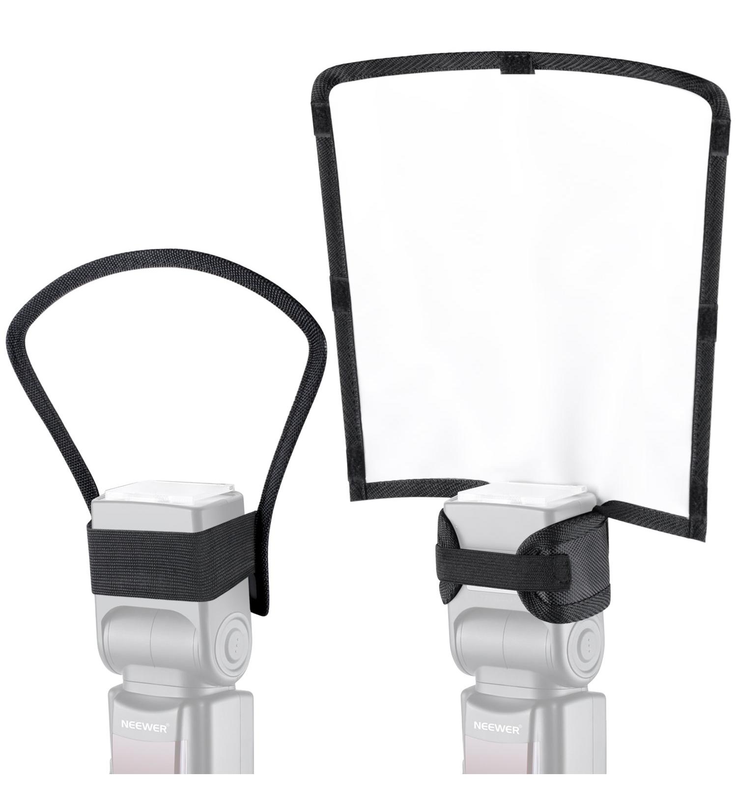 Neewer Camera Speedlite Flash Softbox Diffuser Kit with Bendable White and Silver/White Reflectors - Universal Mount for Nikon Sony - Buy Online on GoSupps.com