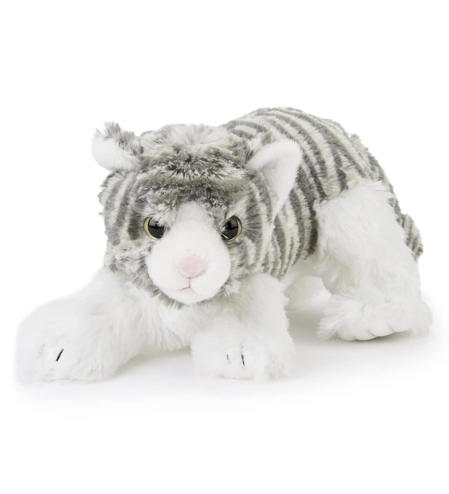 Zappi Co Safari Animals Collection Plush Grey Kitten Toy - 25cm Soft and Cuddly for Kids - Buy Online on GoSupps.com