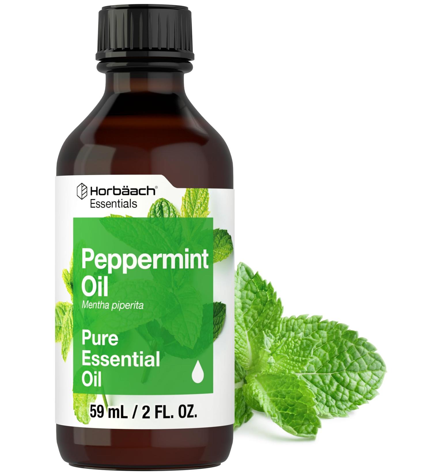 Horb ach Peppermint Oil - 2 fl oz Pure Essential Oil for Massage Bath Aroma Spray & Diffusers - Shop Internationally - Buy Online on GoSupps.com