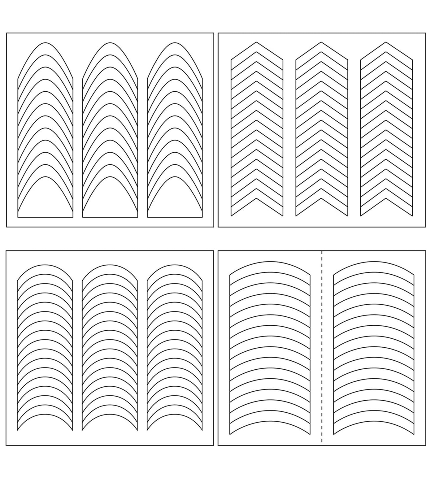 MAIOUSU STORE 4770pcs Nail Art Stencils - 120 Sheets, 4 Designs French Tip Guides Stickers for DIY Decoration - Stencil Tool - Buy Online on GoSupps.com