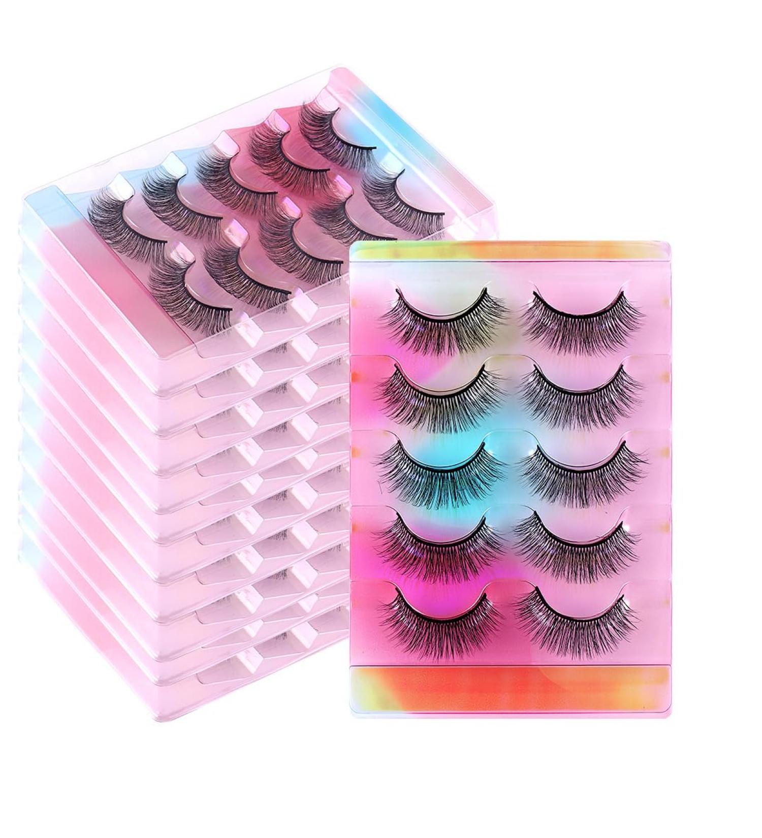 Shop 3D Voluminous 5-Pair False Eyelashes - Natural Look Curl & Lifelike Style - Worldwide Shipping Available - Buy Online on GoSupps.com