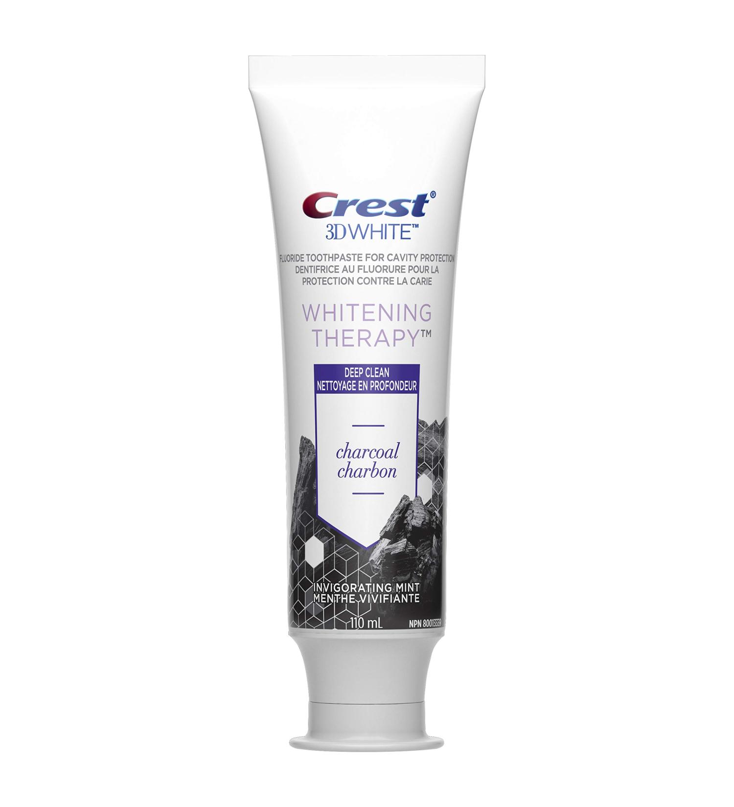 Crest 3D White Charcoal Toothpaste Whitening Therapy Deep Clean 110mL Packaging may vary Charcoal Deep Clean - Buy Online on GoSupps.com