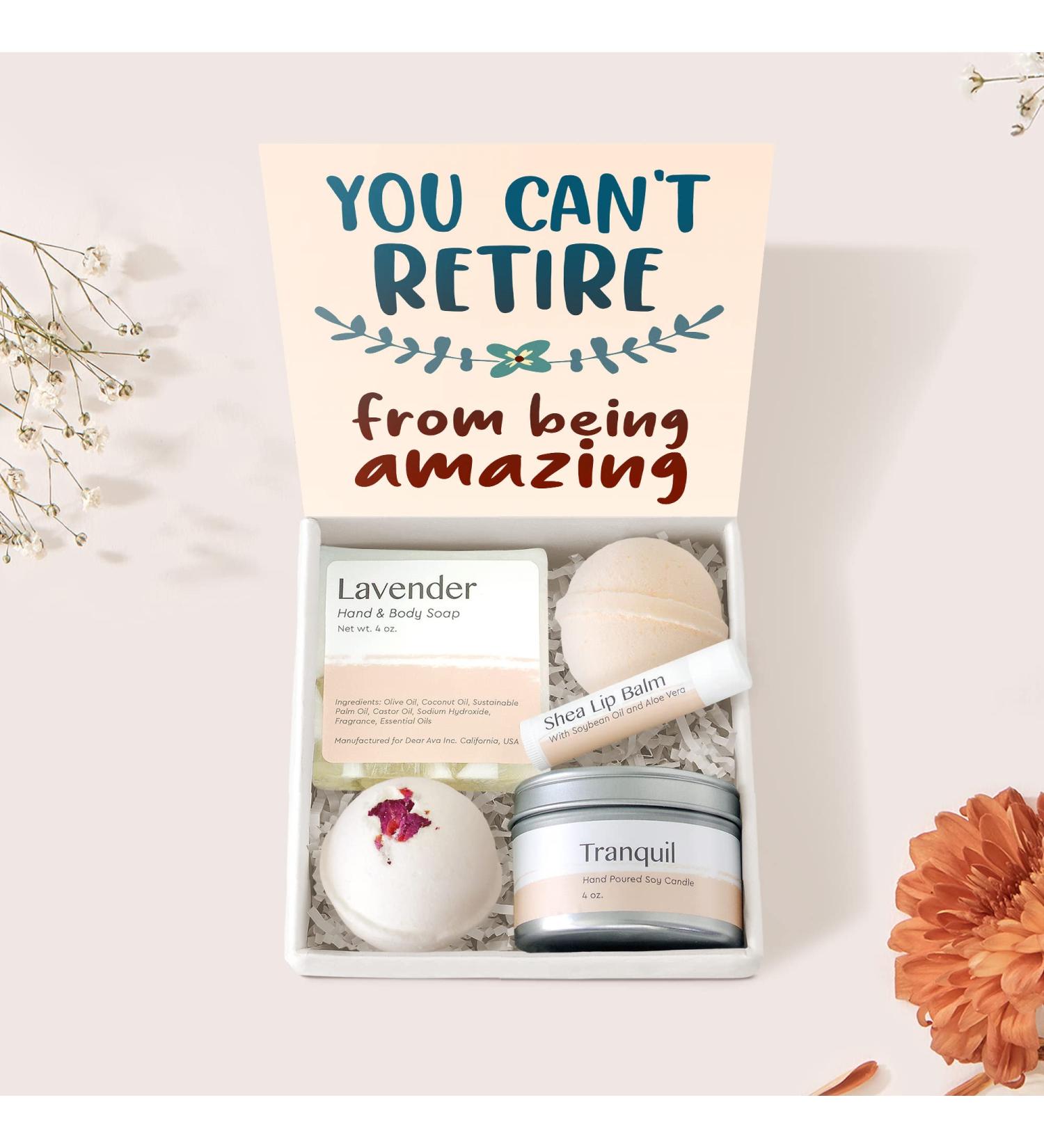 Dear Ava Spa Gifts for Women - Organic Luxury Bath and Body Kit | Relaxing Self Care Gift Basket with Heartfelt Card - Buy Online on GoSupps.com