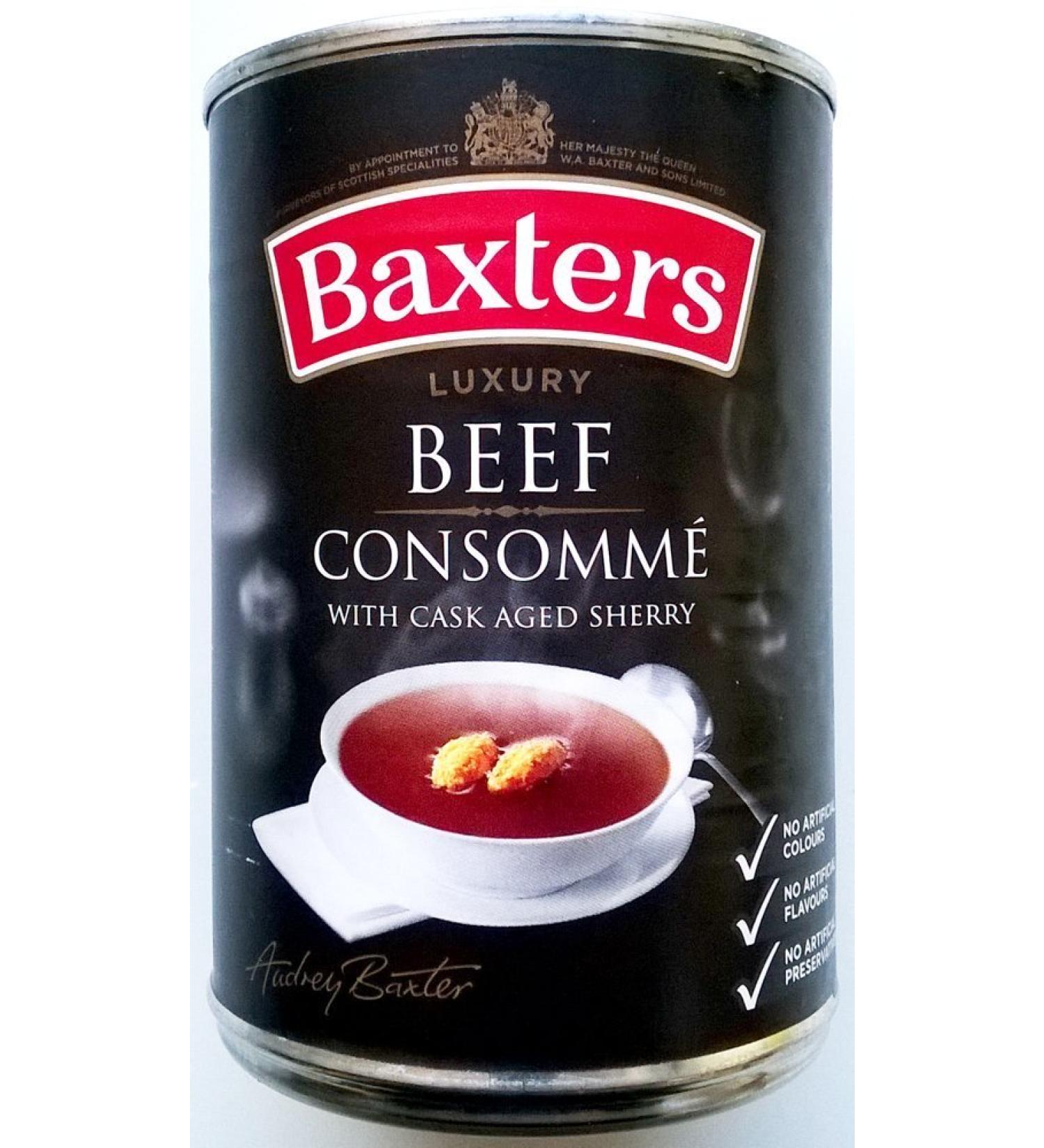 Baxters Beef Consomme Soup 24 x 400gm